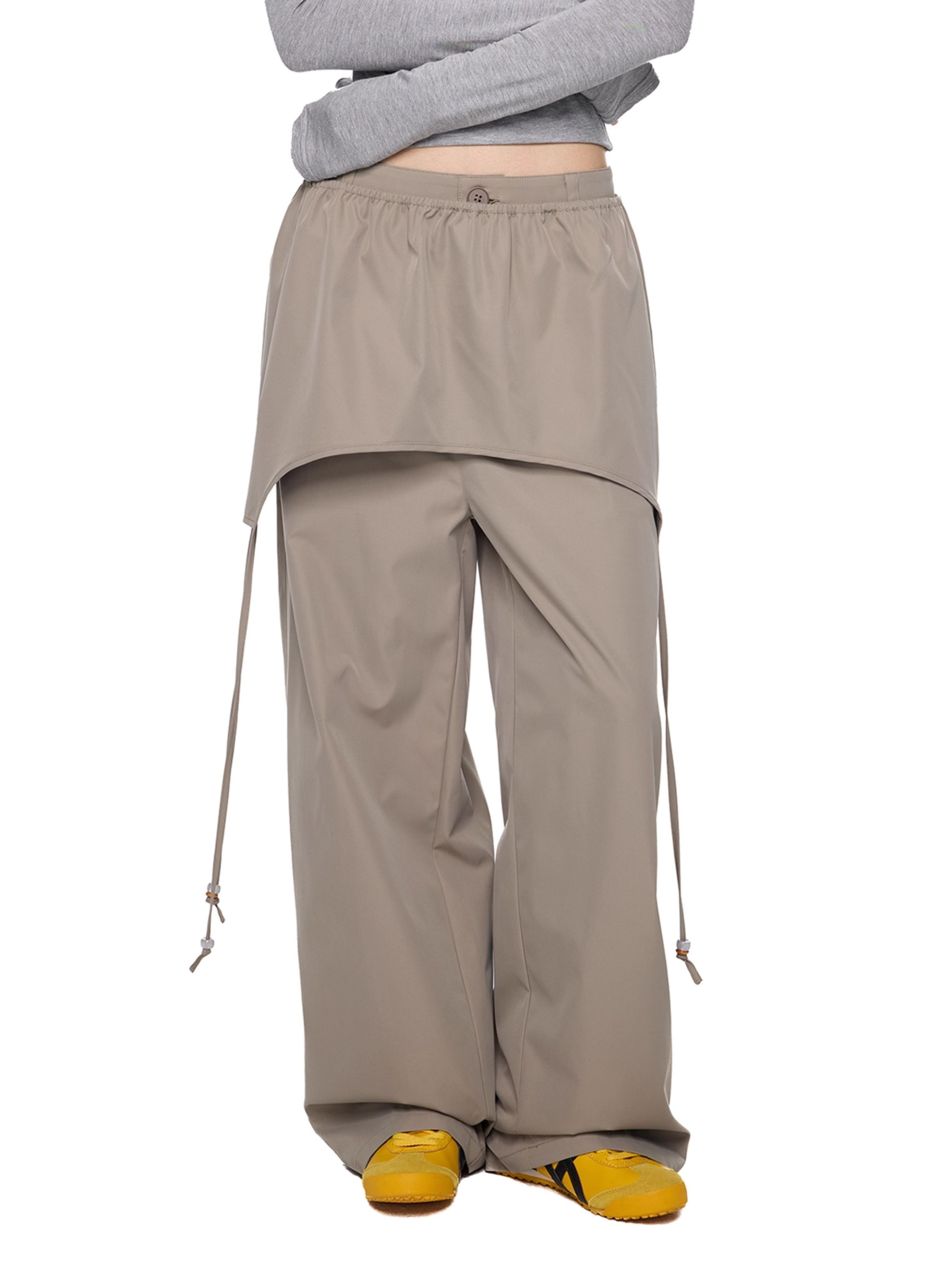 Darkclaw - Women's Two-Piece Detachable Belt Wide-Leg Pants