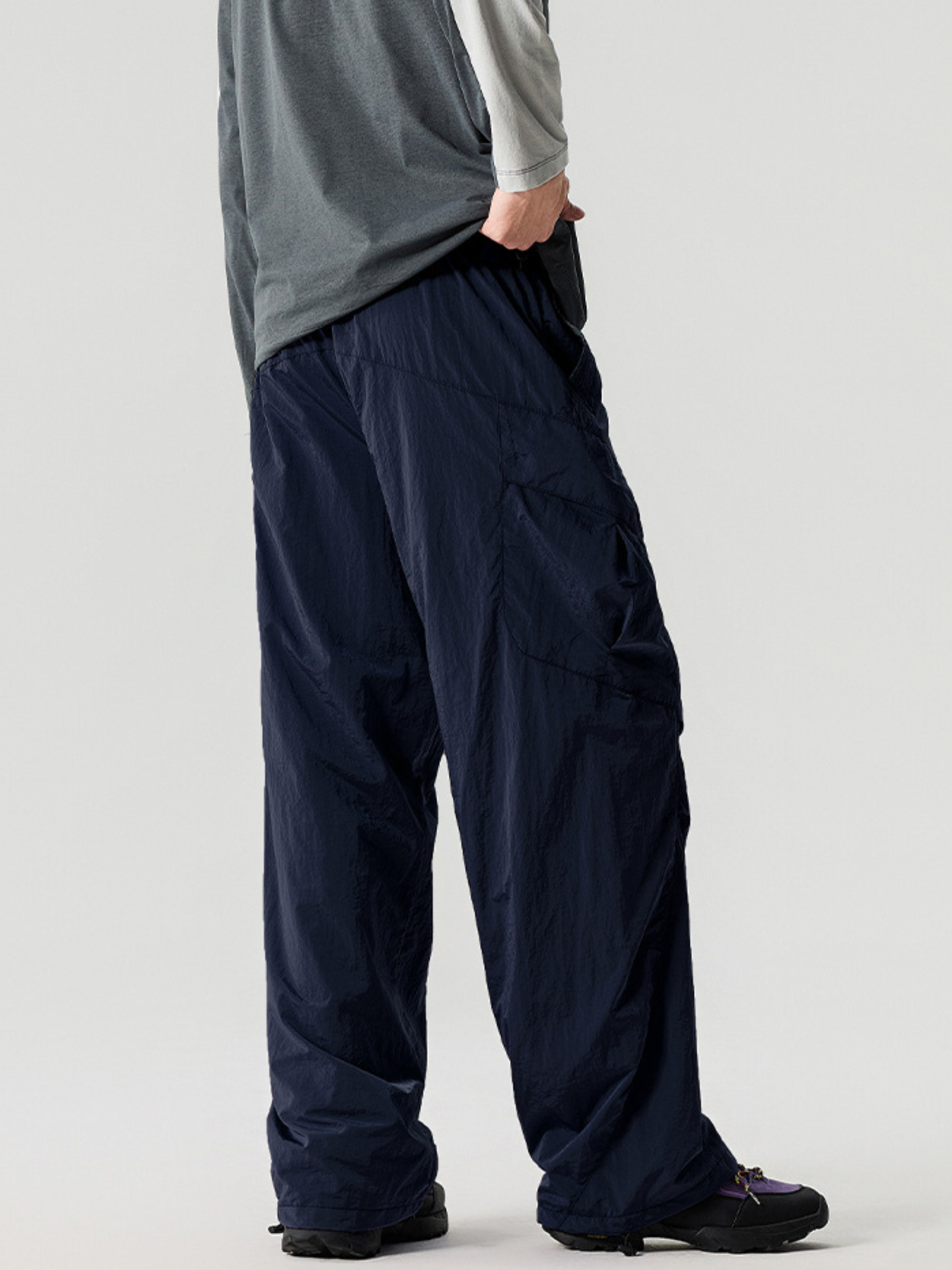 Emberwhisper - Unisex Metal Nylon Lightweight 3-Proof Cargo Pants