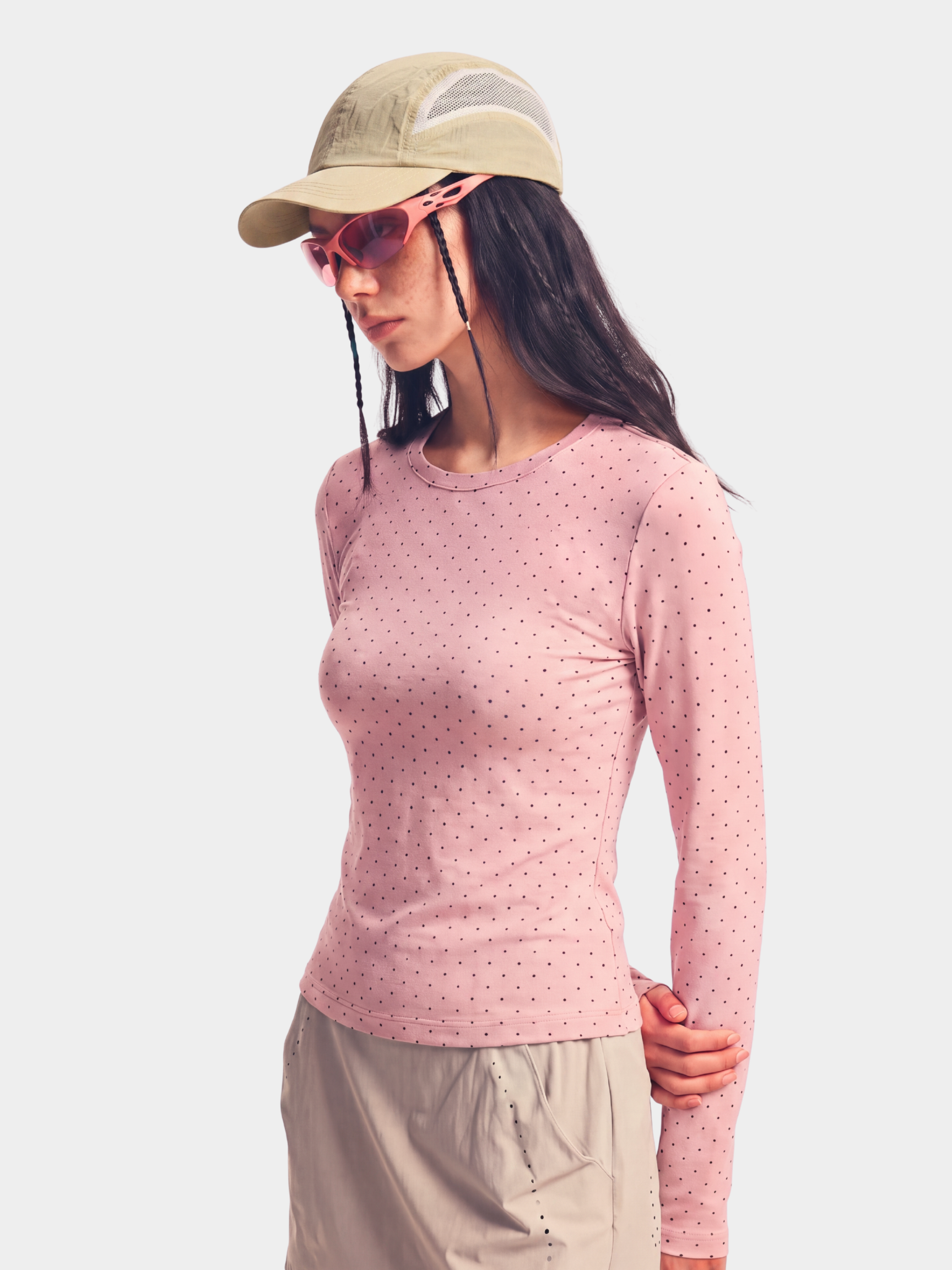 PaleGrid - Women's Moisture-Wicking & Breathable Slim Fit Long Sleeve T-Shirt
