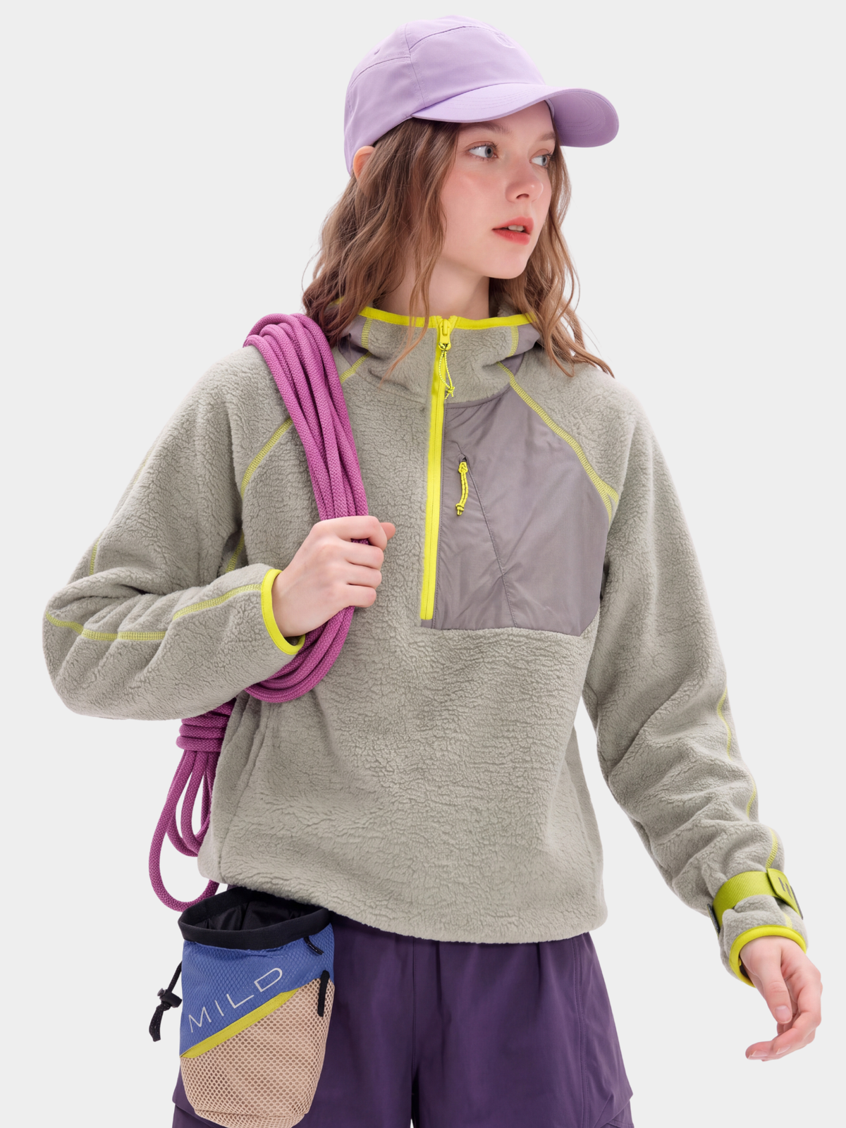 LiteDrift - Unisex Lightweight Textured Fleece Hooded Sweatshirt