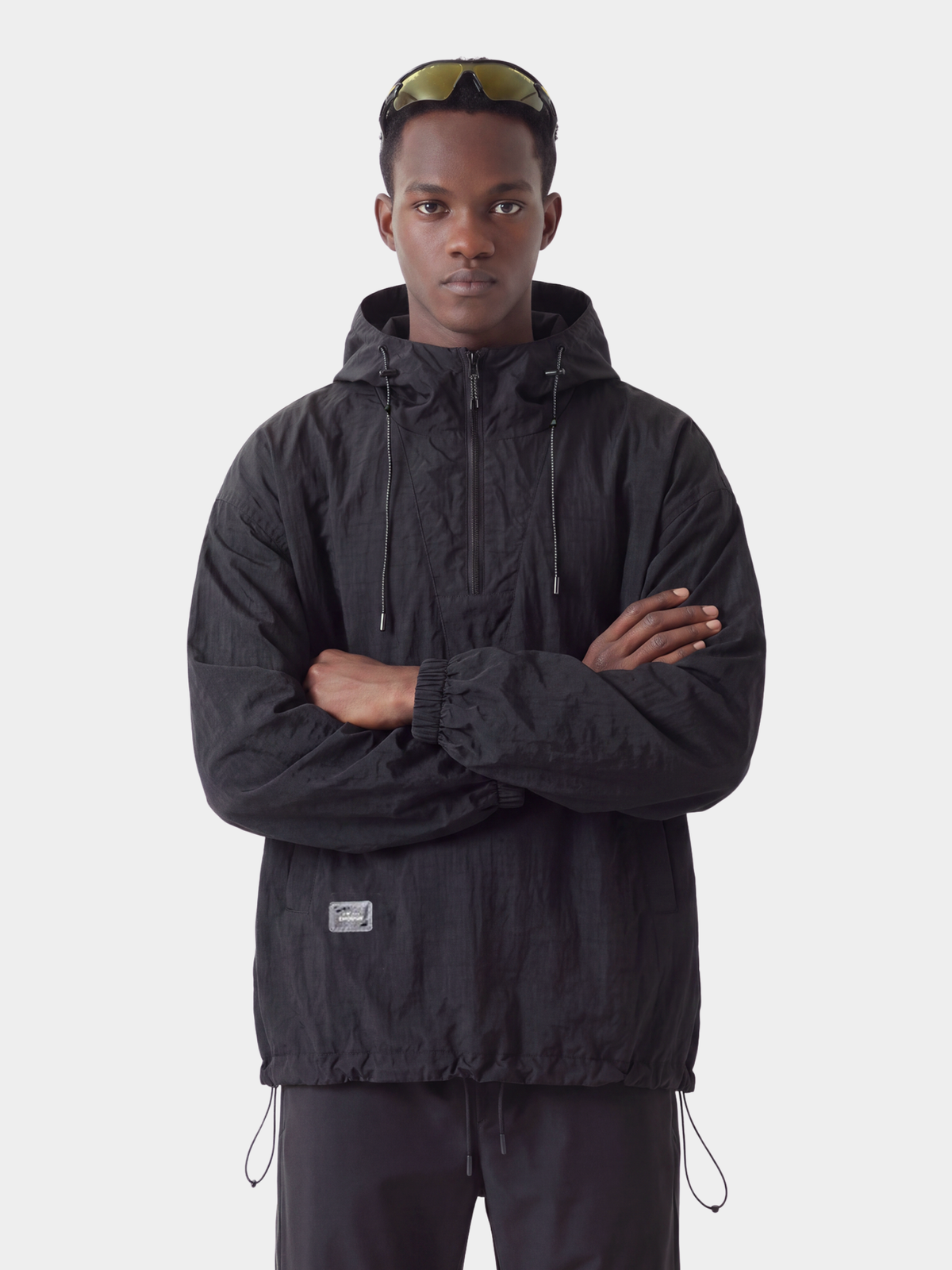 EdgePack - Unisex Half-Zip Water-Repellent Hooded Jacket