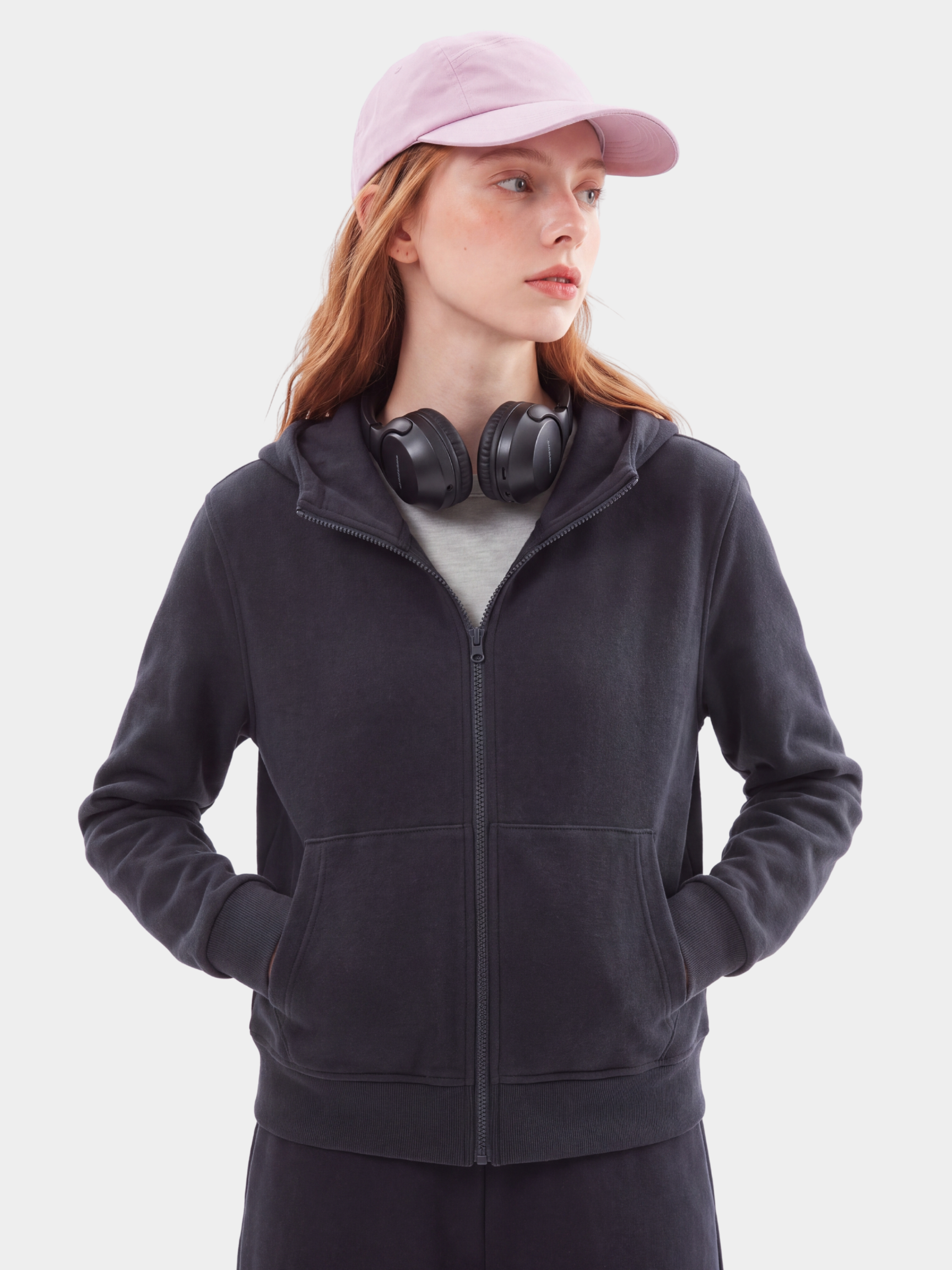 DuskLayer - Women's Air-Layer Hoodie Cardigan & Draped Jogger Pants Set