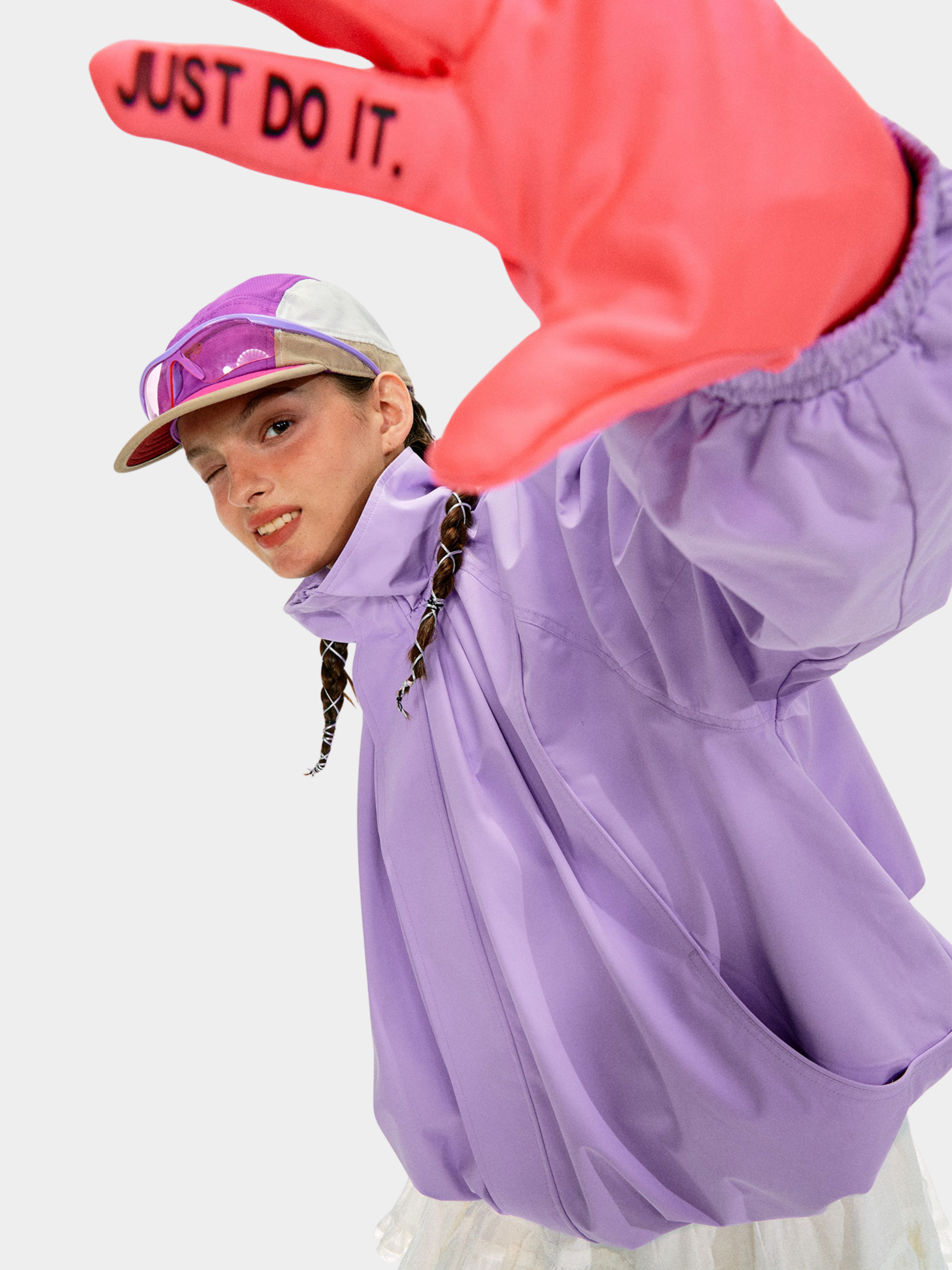 ShadowMode - Women's C6 Water-Repellent Bubble Collar Ruched Jacket