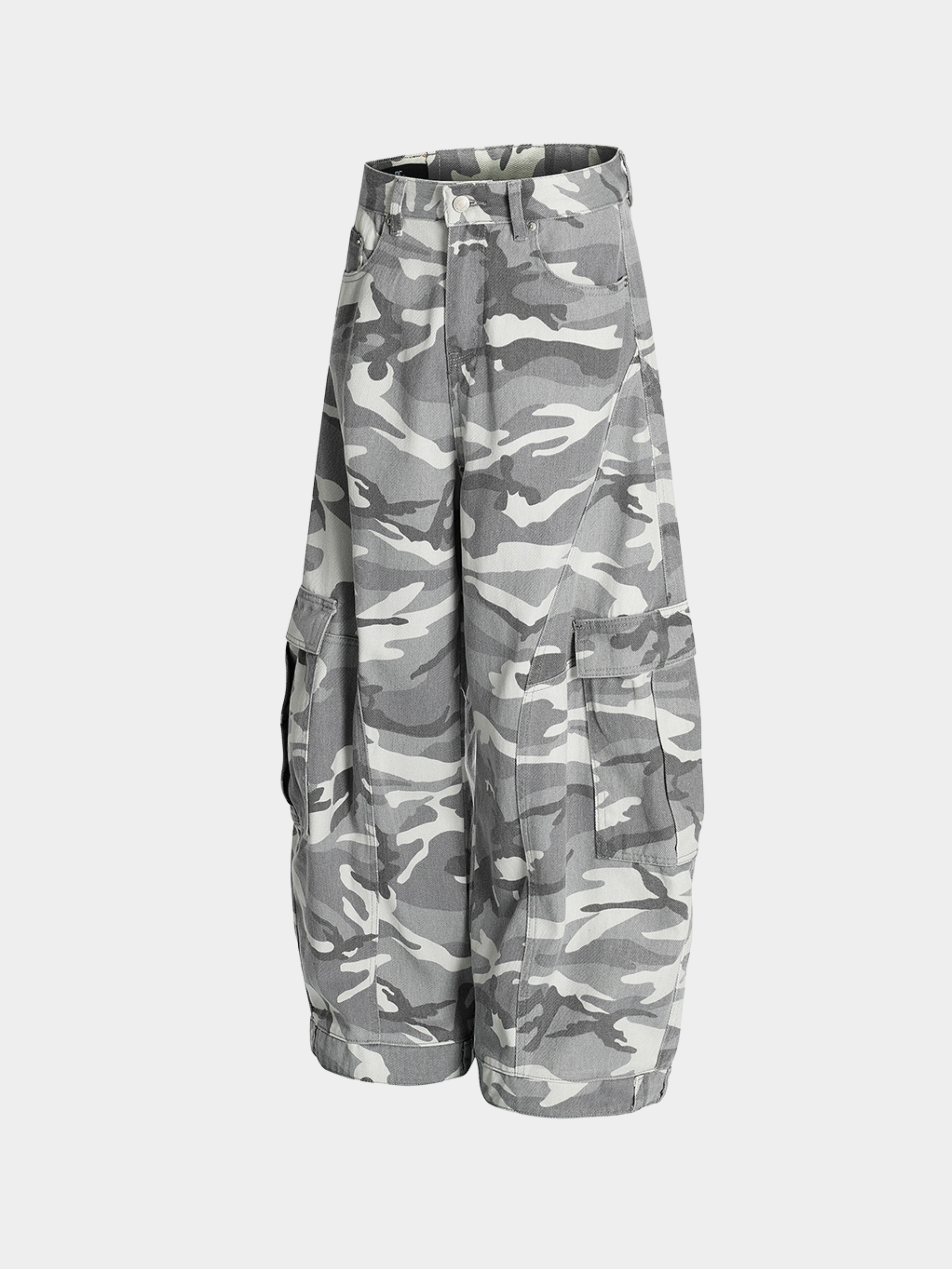 TentClip - Men's Camo Flare Denim Pants GONGGAR SPORTS