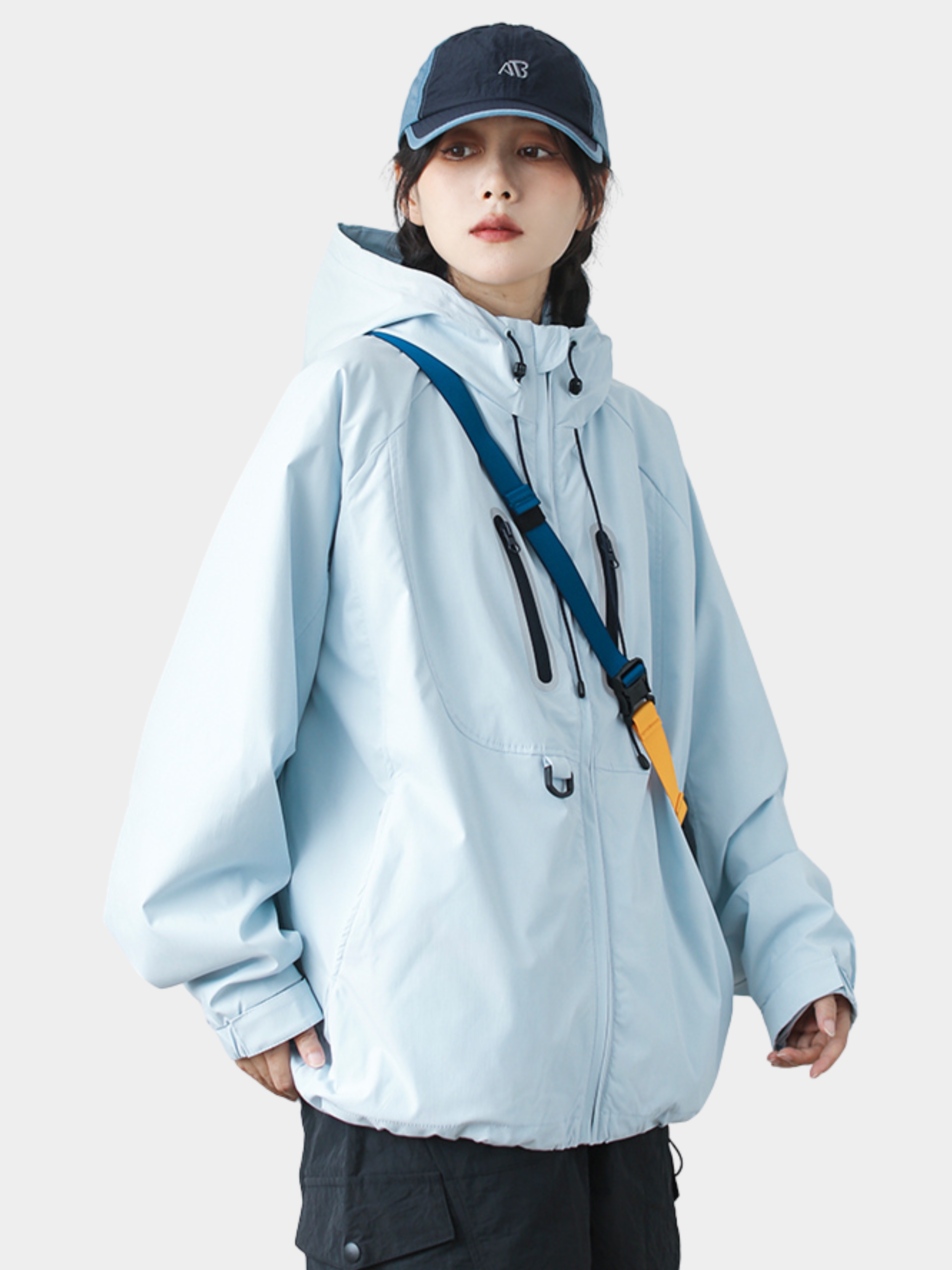 EchoCore - Unisex Loose-Fit Hooded Technical Shell Jacket