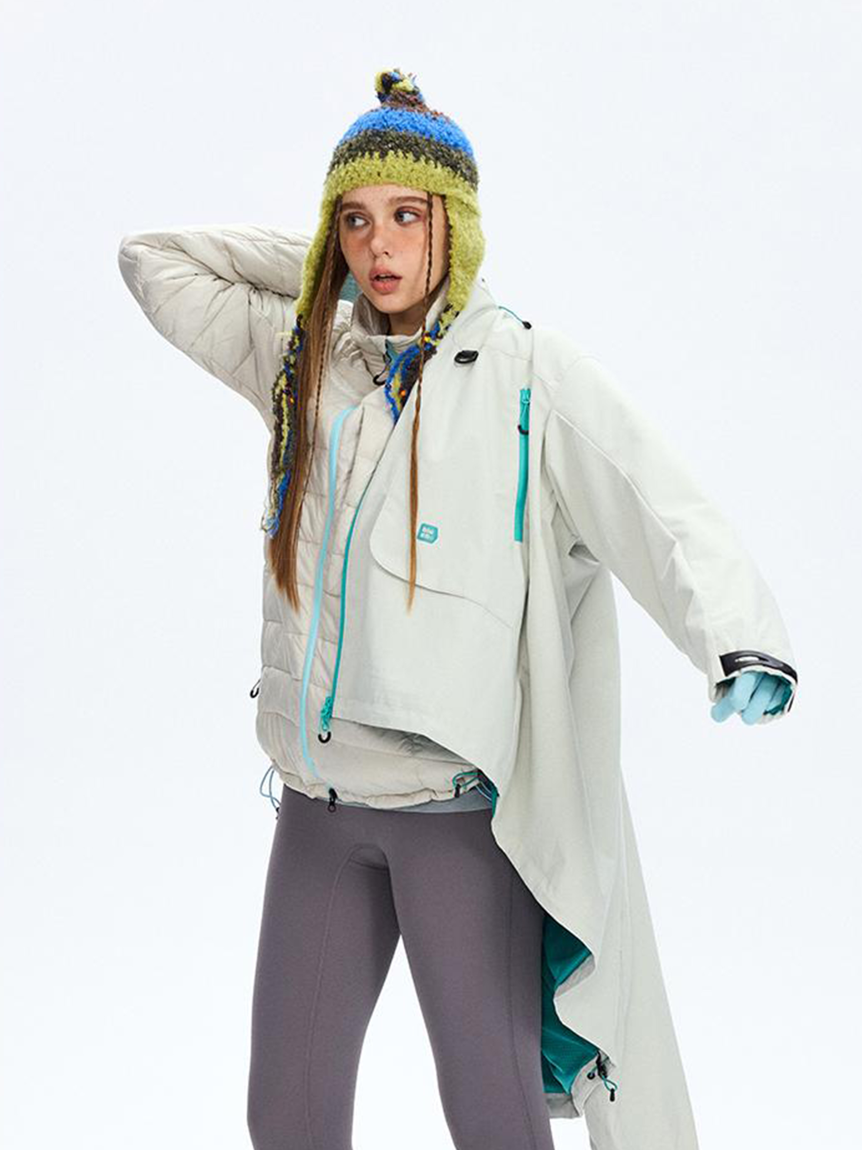 Emberpike - Color-Block Water-Repellent Adjustable Utility Jacket