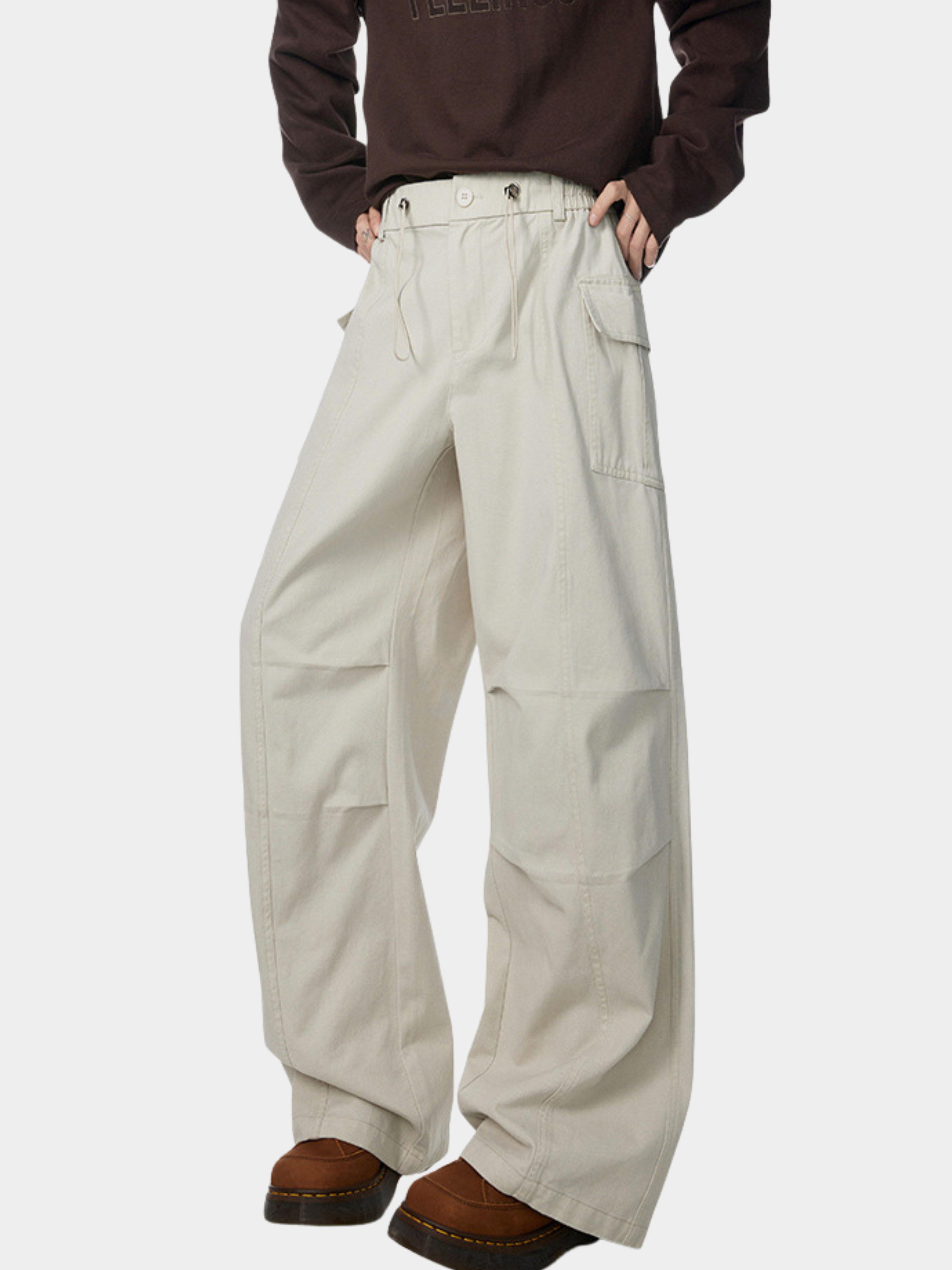 DryGlove - Men's Irregular Wrinkle Washed Distressed Cargo Pants