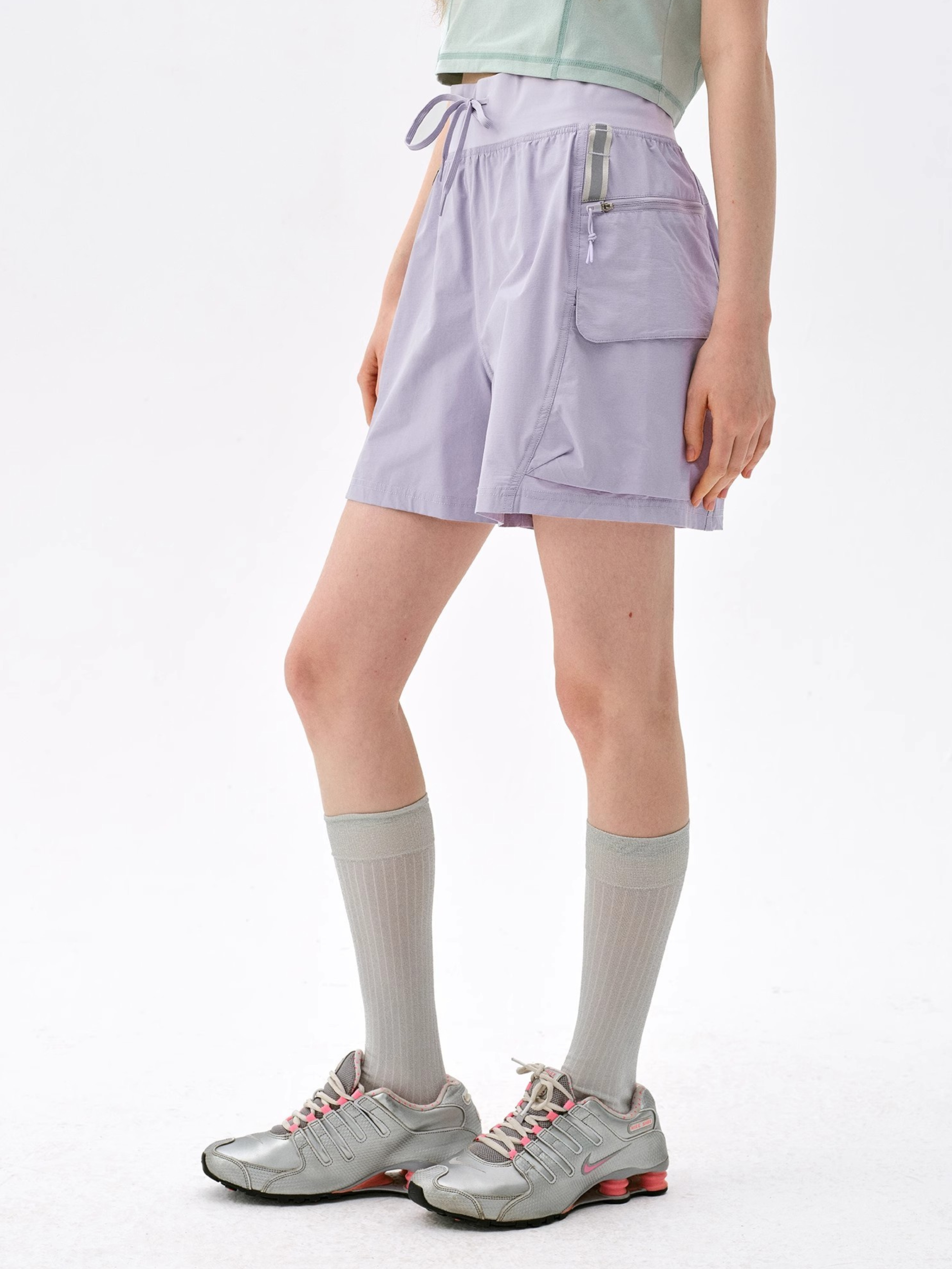 Cougarnest - Women's Drawstring Reflective Quick-Dry Shorts