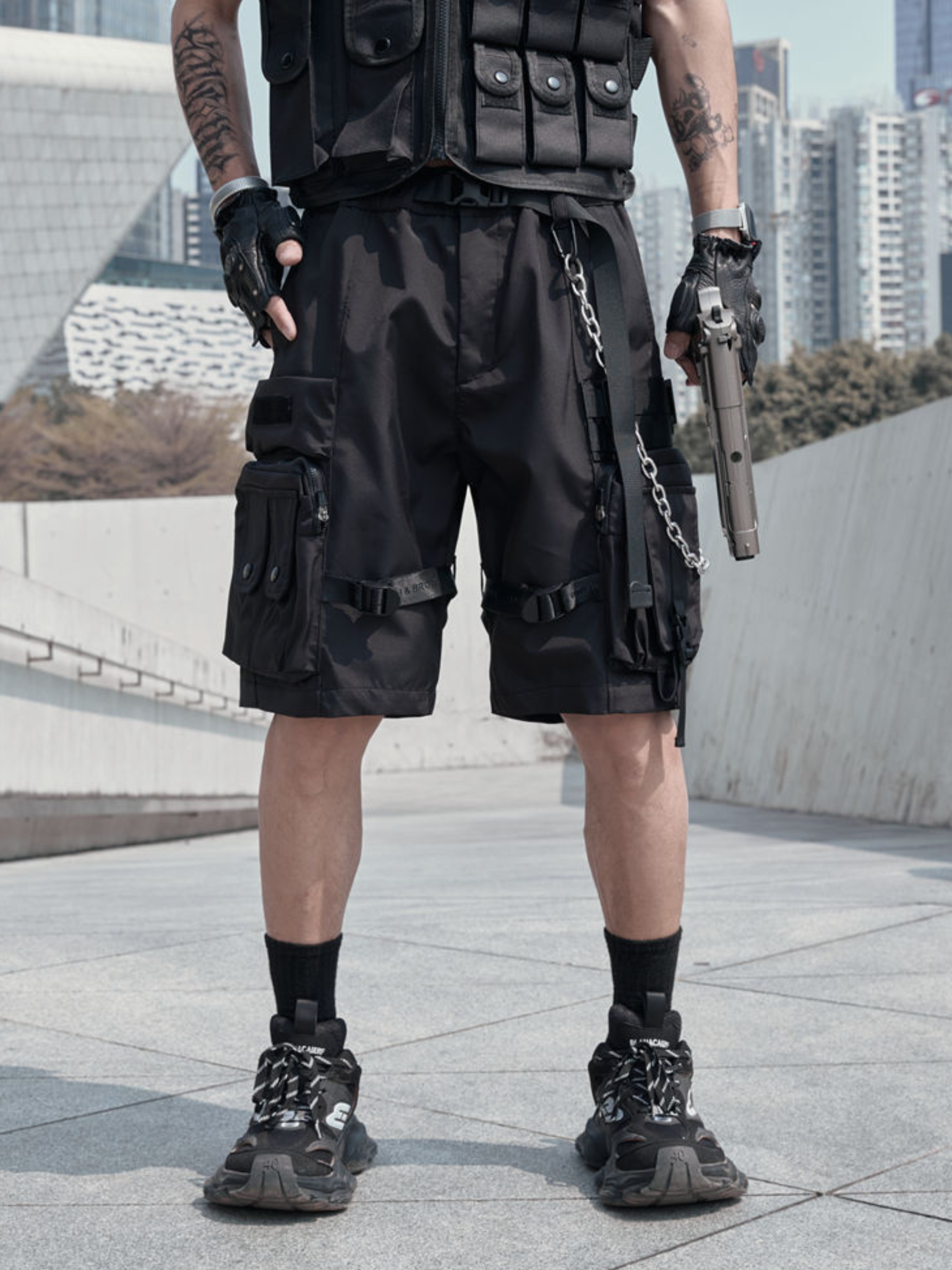 BaseShell - Men's Multi-Pocket Shorts GONGGAR SPORTS