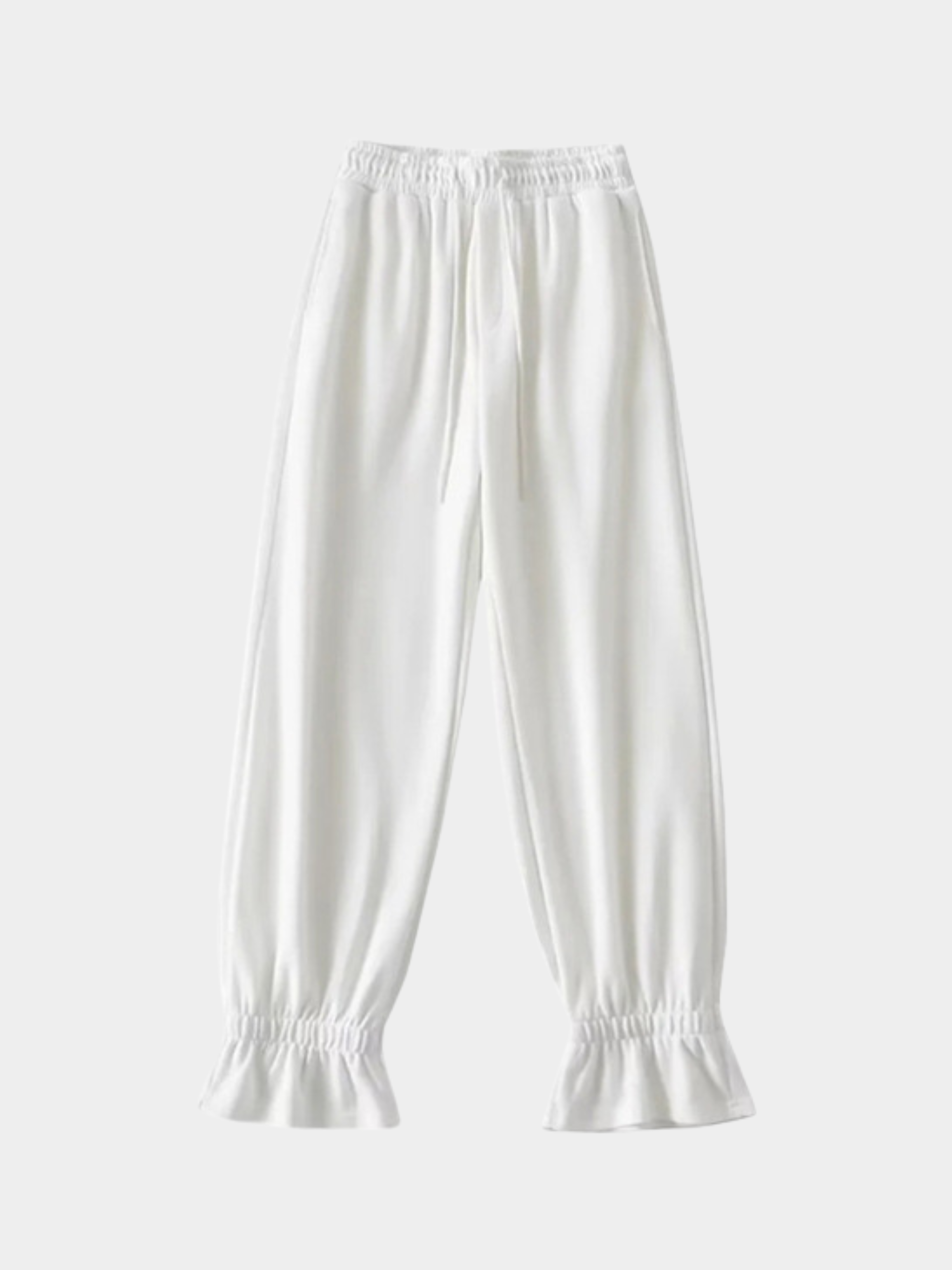 ThornTop - Women's Ruffled Hem Elastic Waist Loose Pants