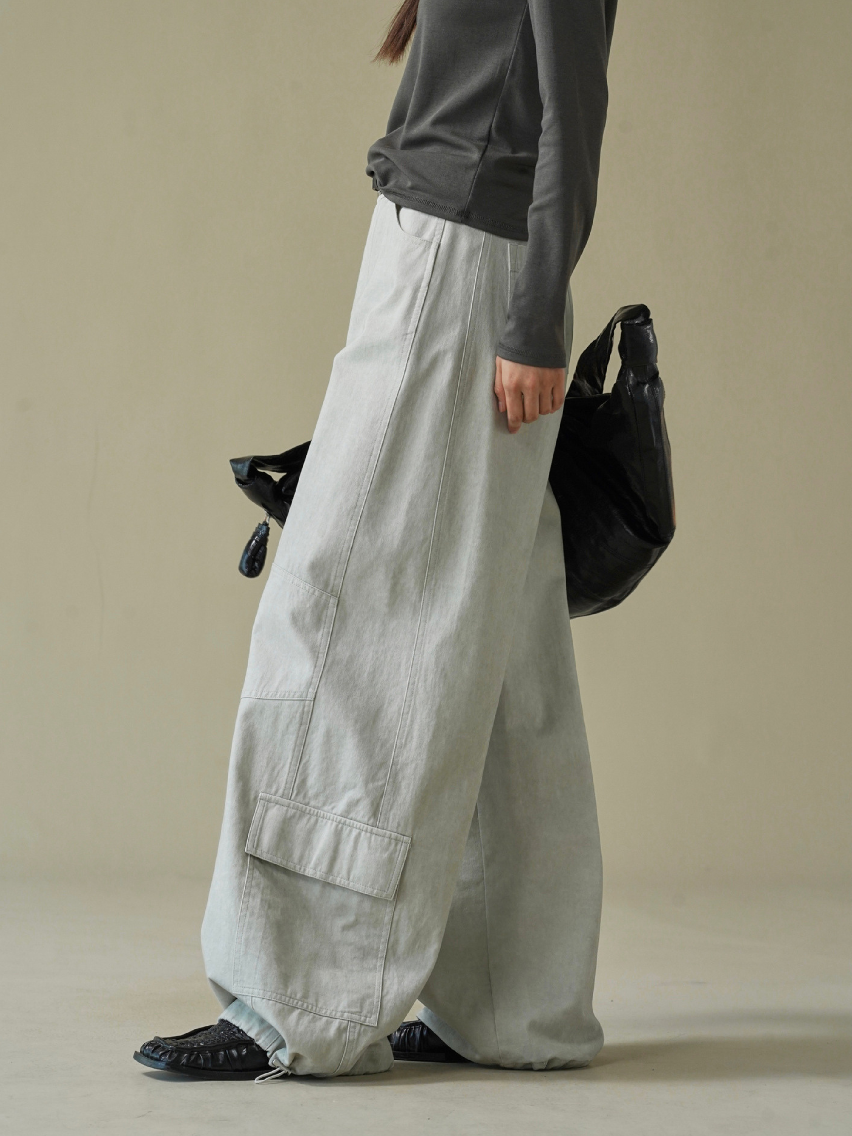 Aquacrest - Women's Wash Utility Large Pockets Cargo Pants