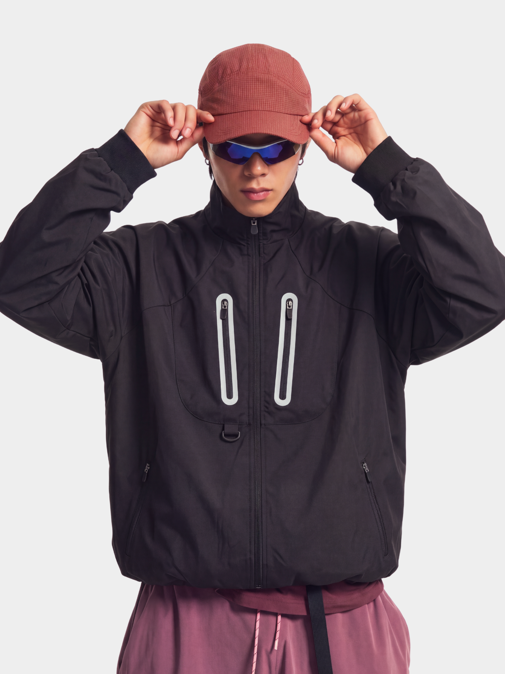 FlashSeam - Unisex Water-Repellent Color-Block Reflective Jacket