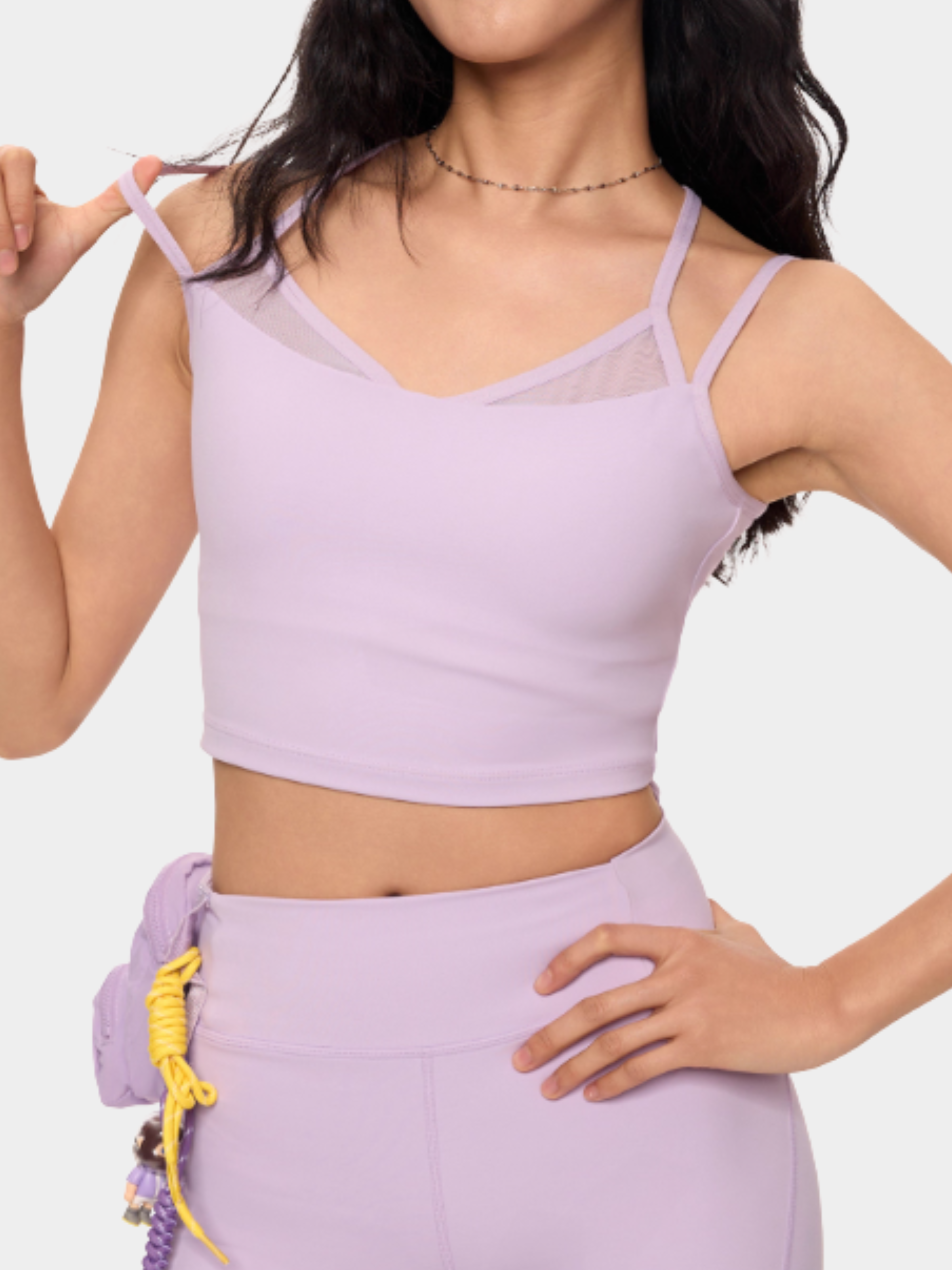 Canyonbluff - Women's 2-in-1 Built-In Bra Sports Tank Top
