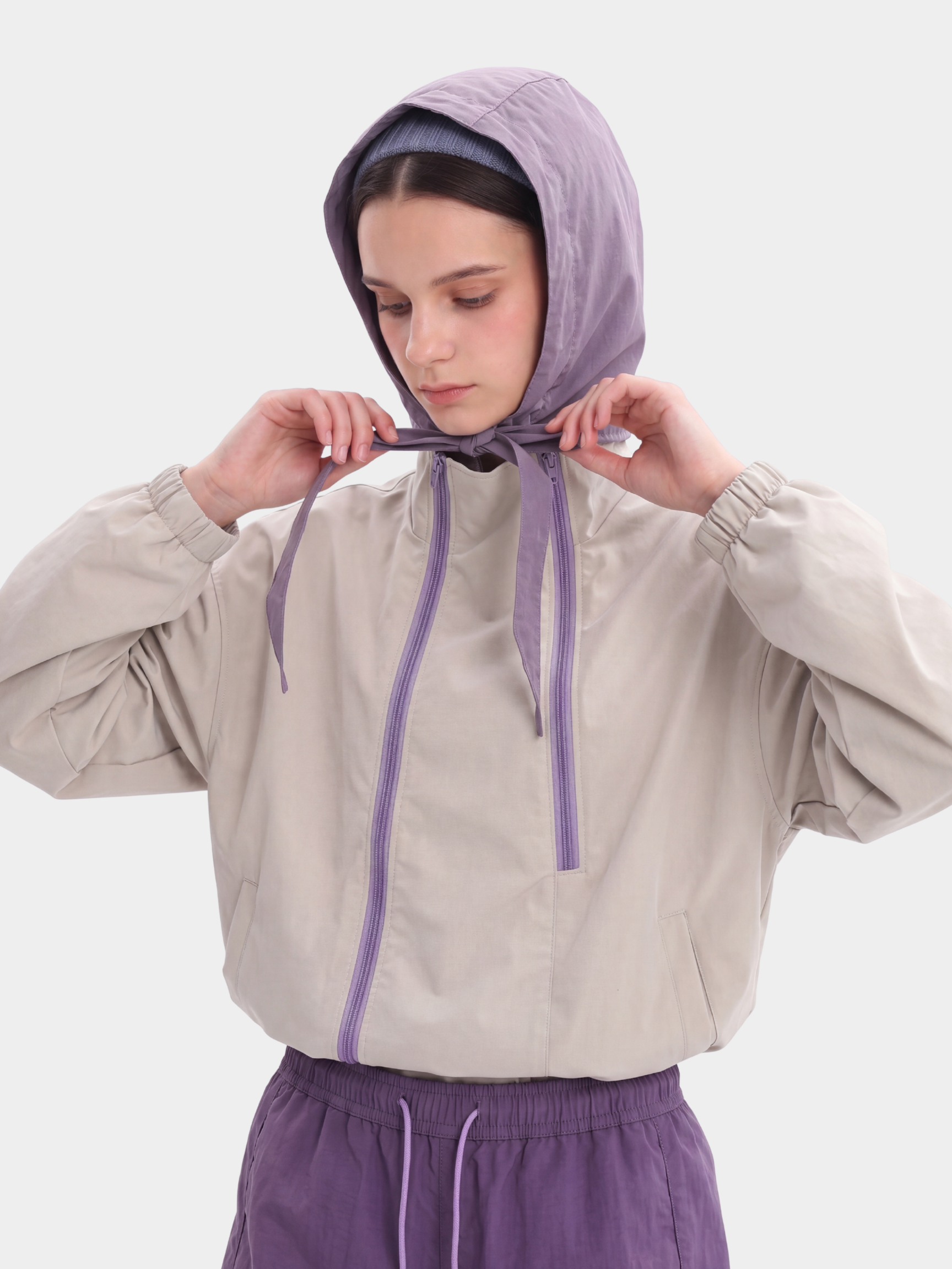 GlowJack - Women's Utility Zip-Up Stand Collar Jacket
