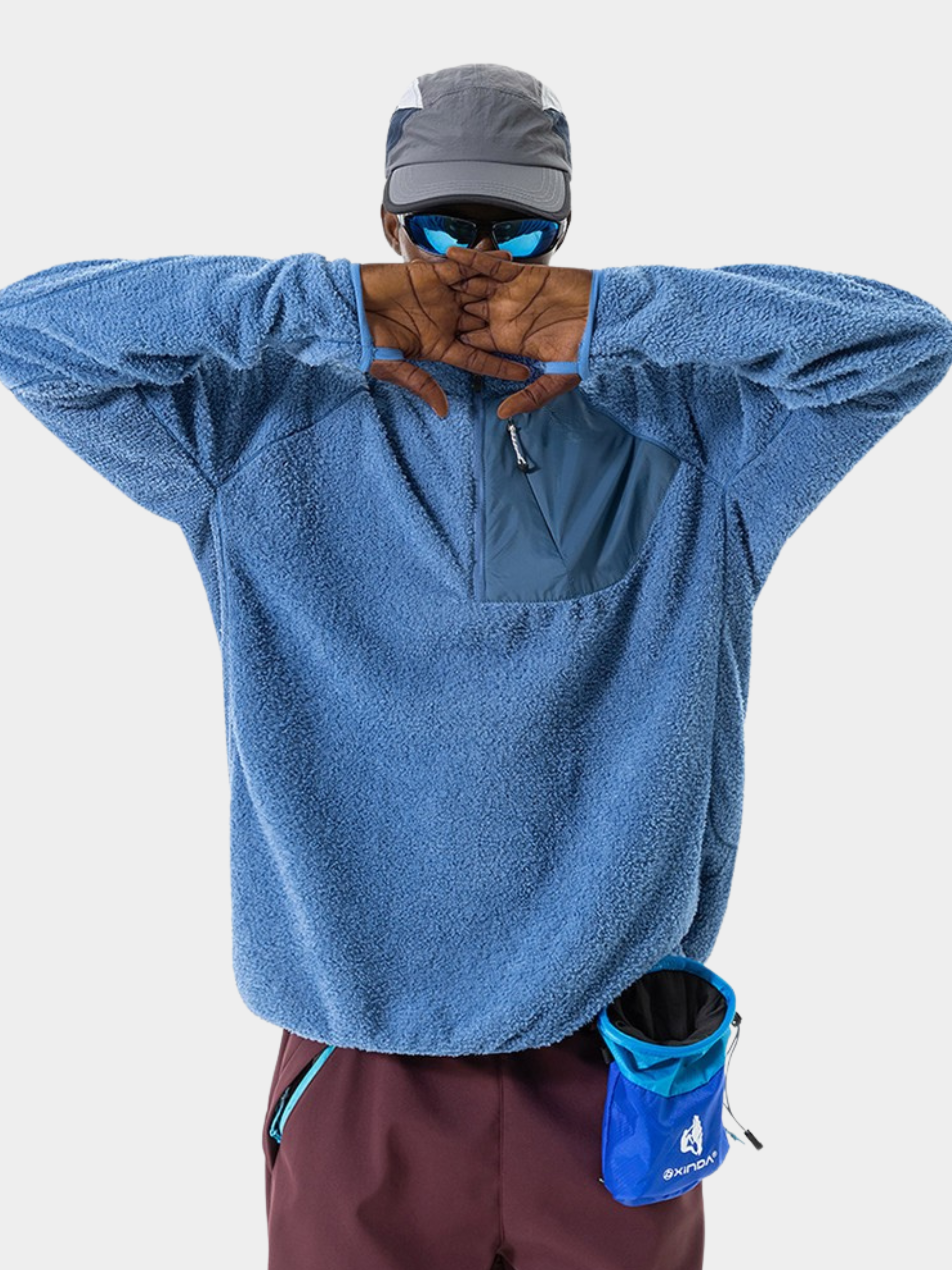 Arcadia - Half-Zip Fleece Liner Mock Neck Sweatshirt