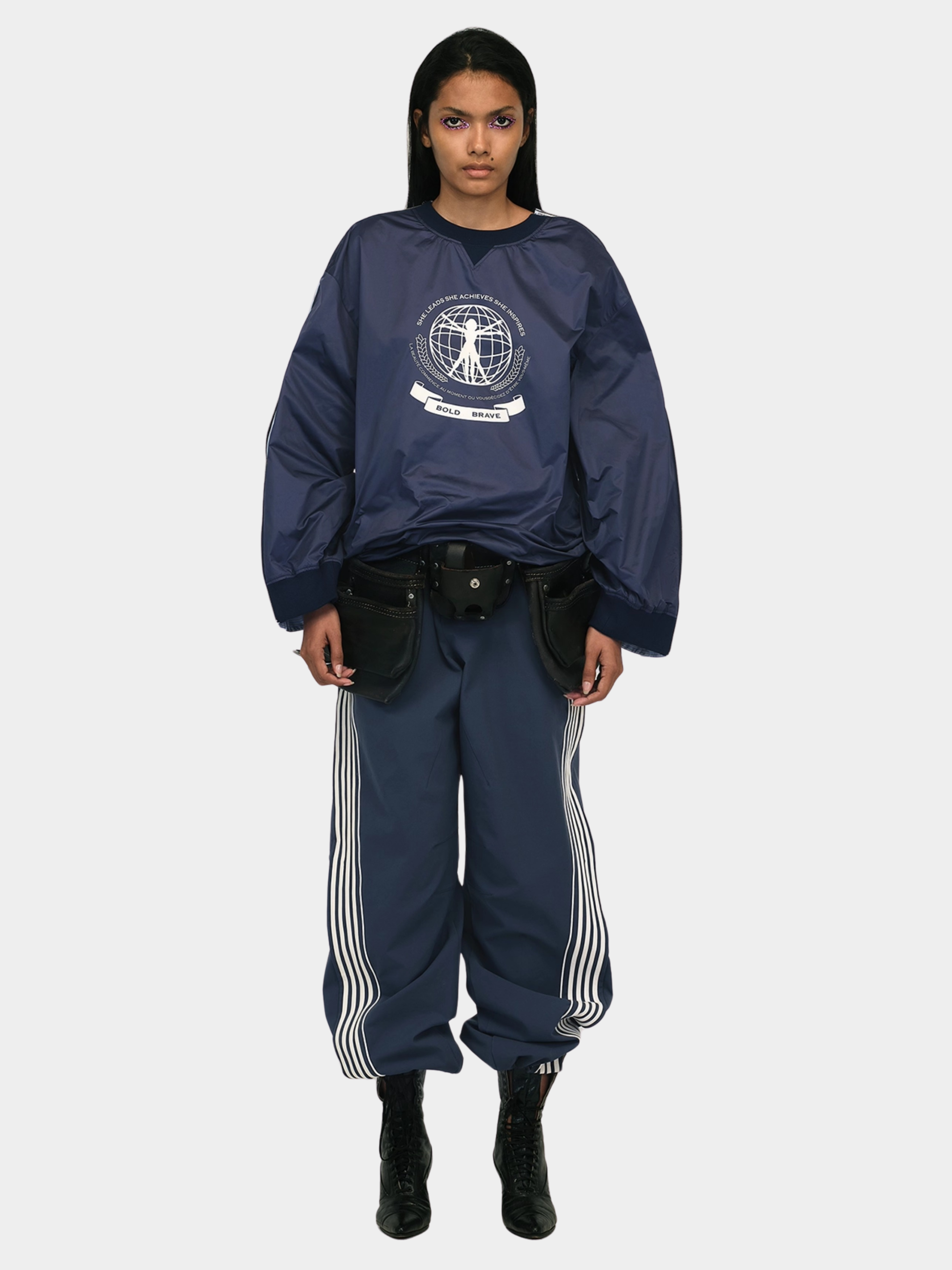 StoneBoard - Women's Panelled Drawstring Stripe Track Pants