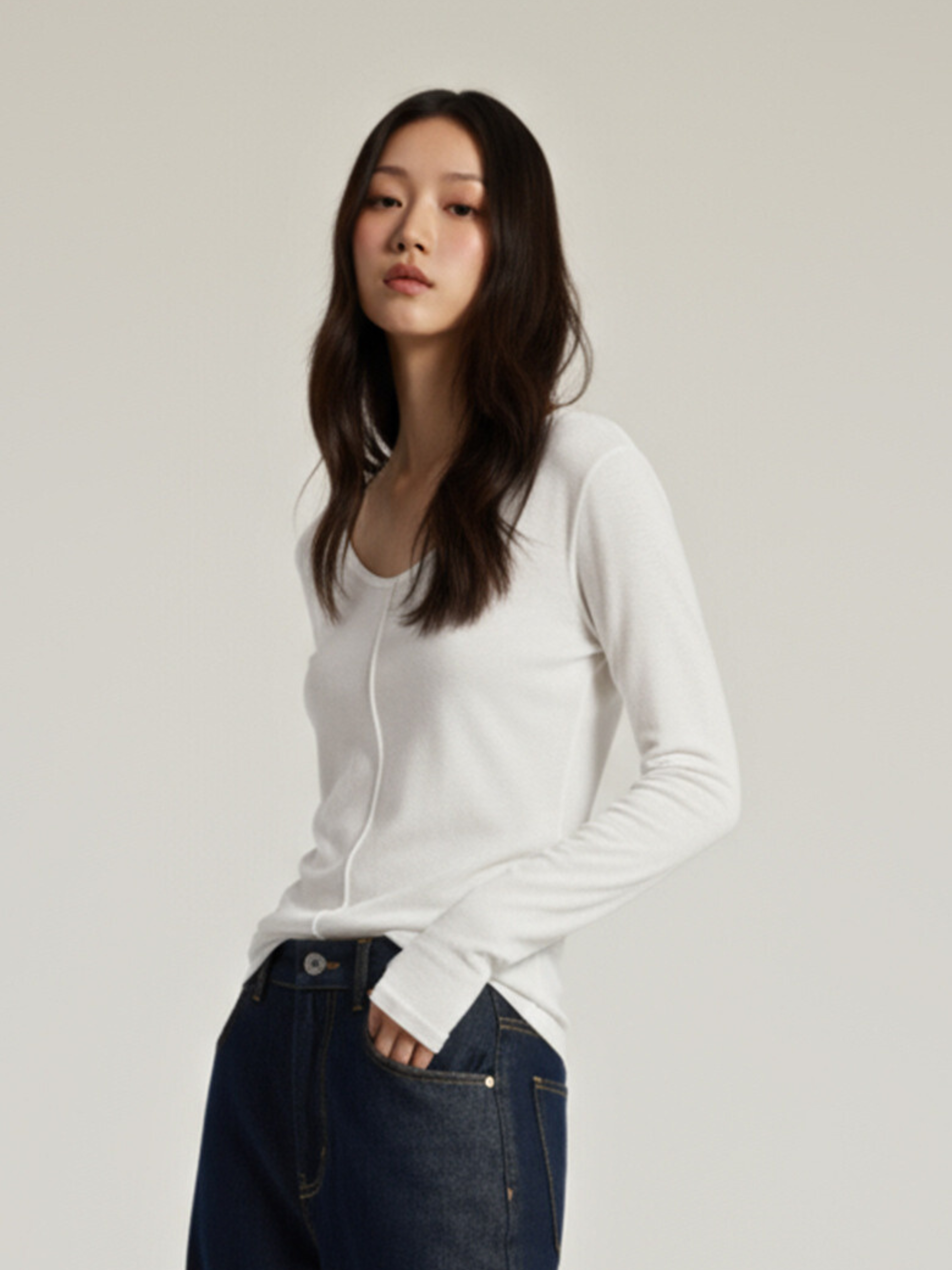 Cloudreach - Women's Tencel™ Wool V-Neck Base Layer Top