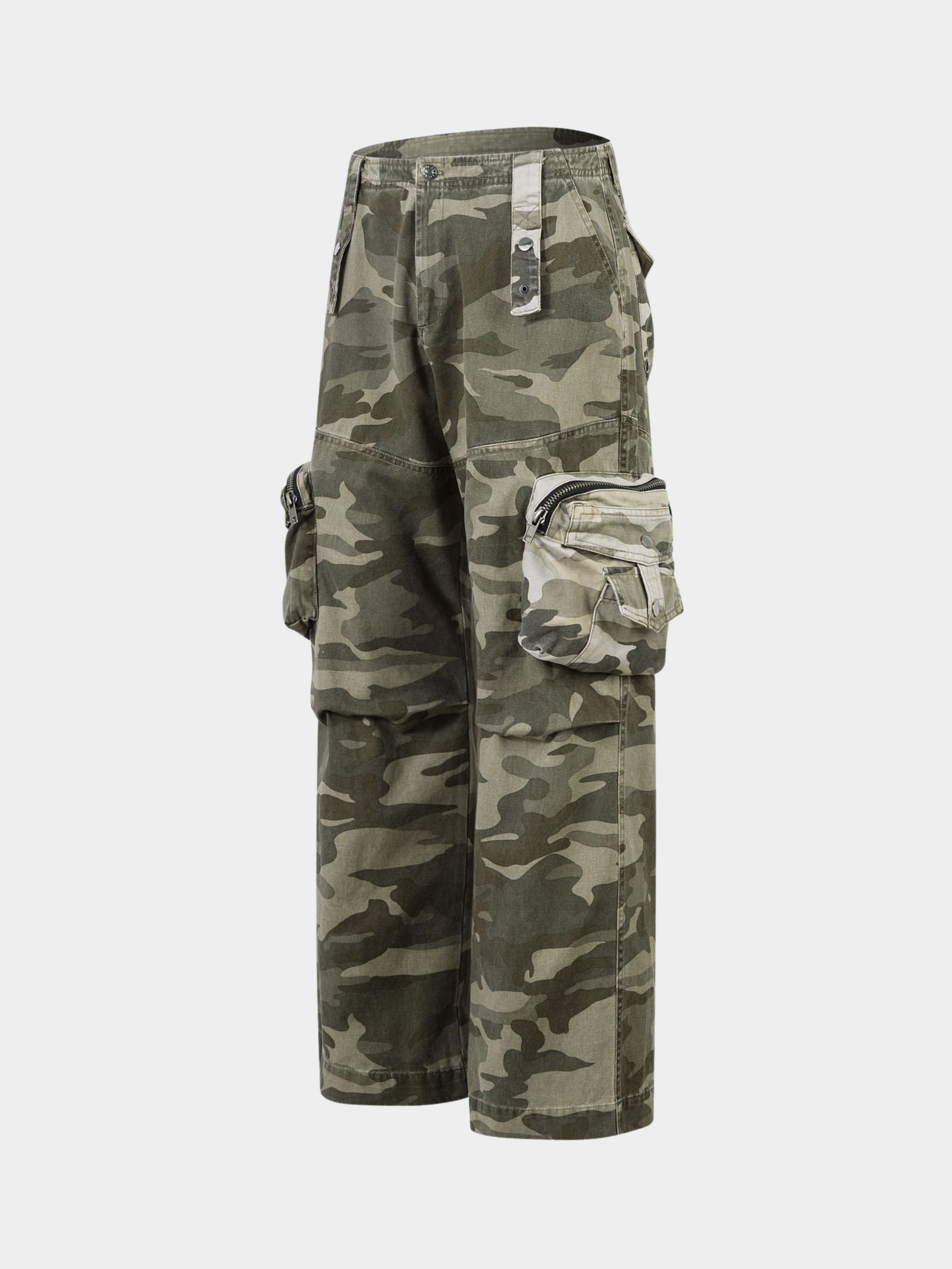 SafePack - Men's Camo 3D Pocket Cargo Pants GONGGAR SPORTS