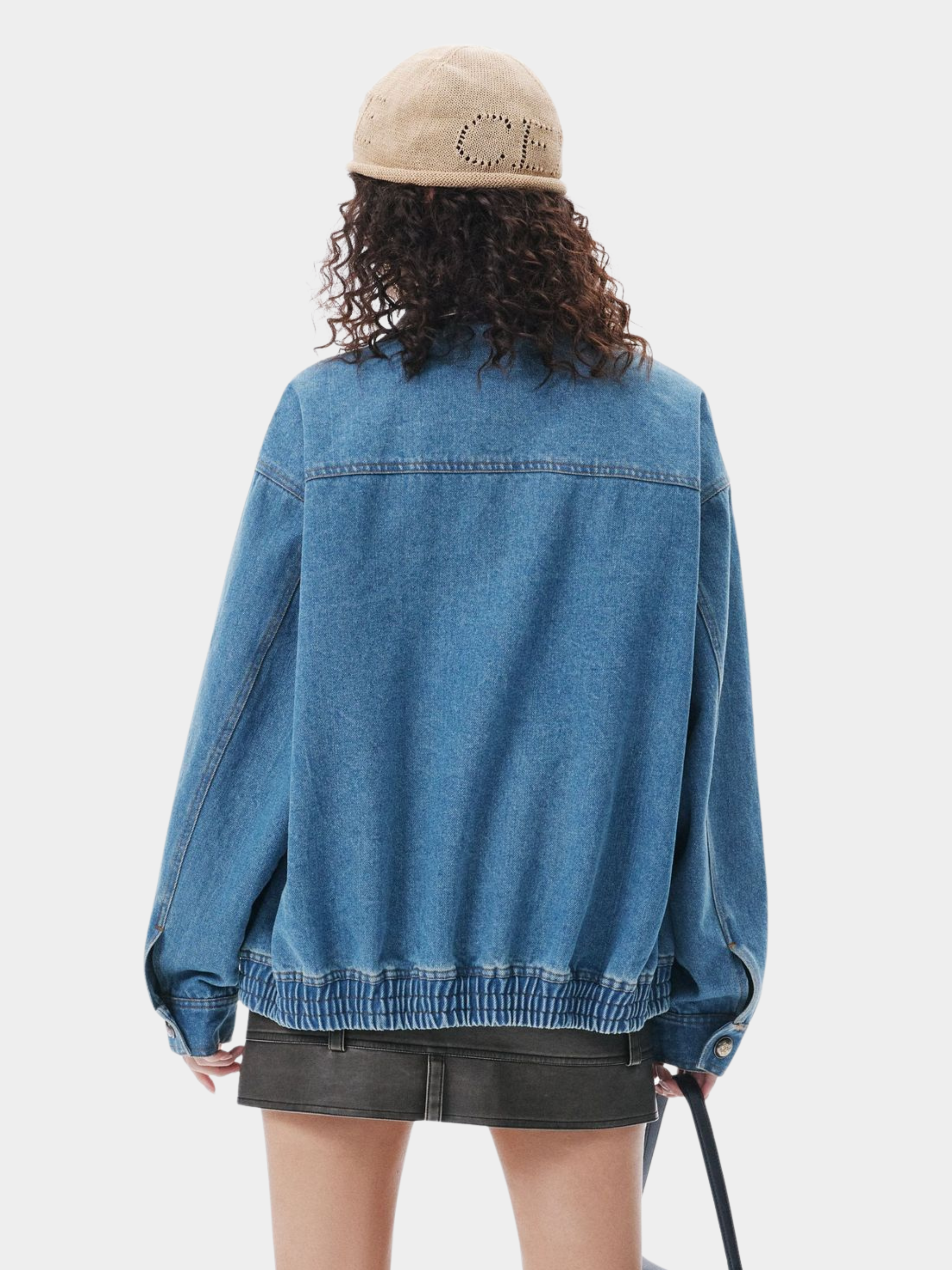 RavenLine - Women‘s Washed Denim Turndown Collar Jacket GONGGAR SPORTS
