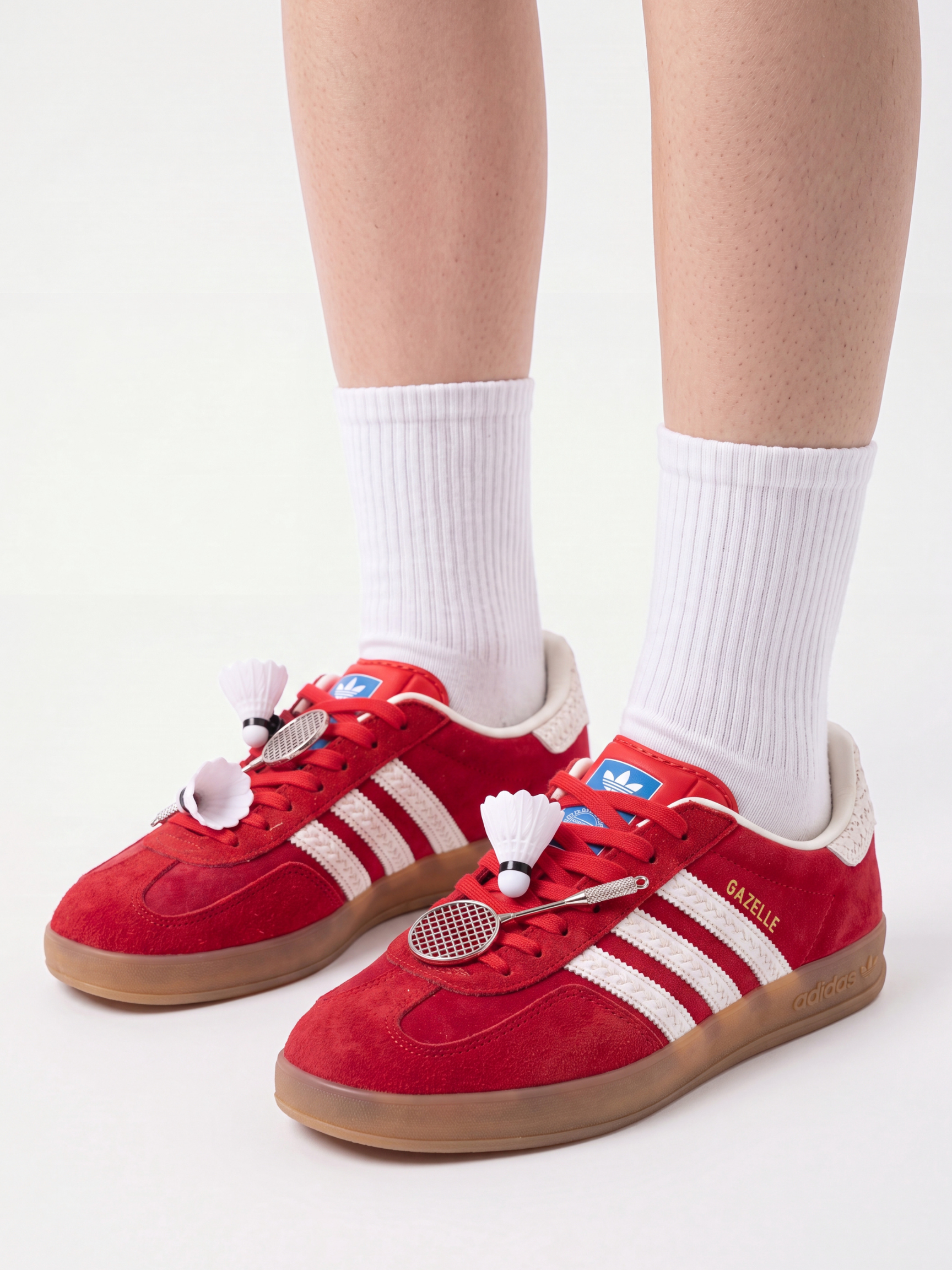 SculptSway - 3D Badminton Shuttlecock Shoelace Charm