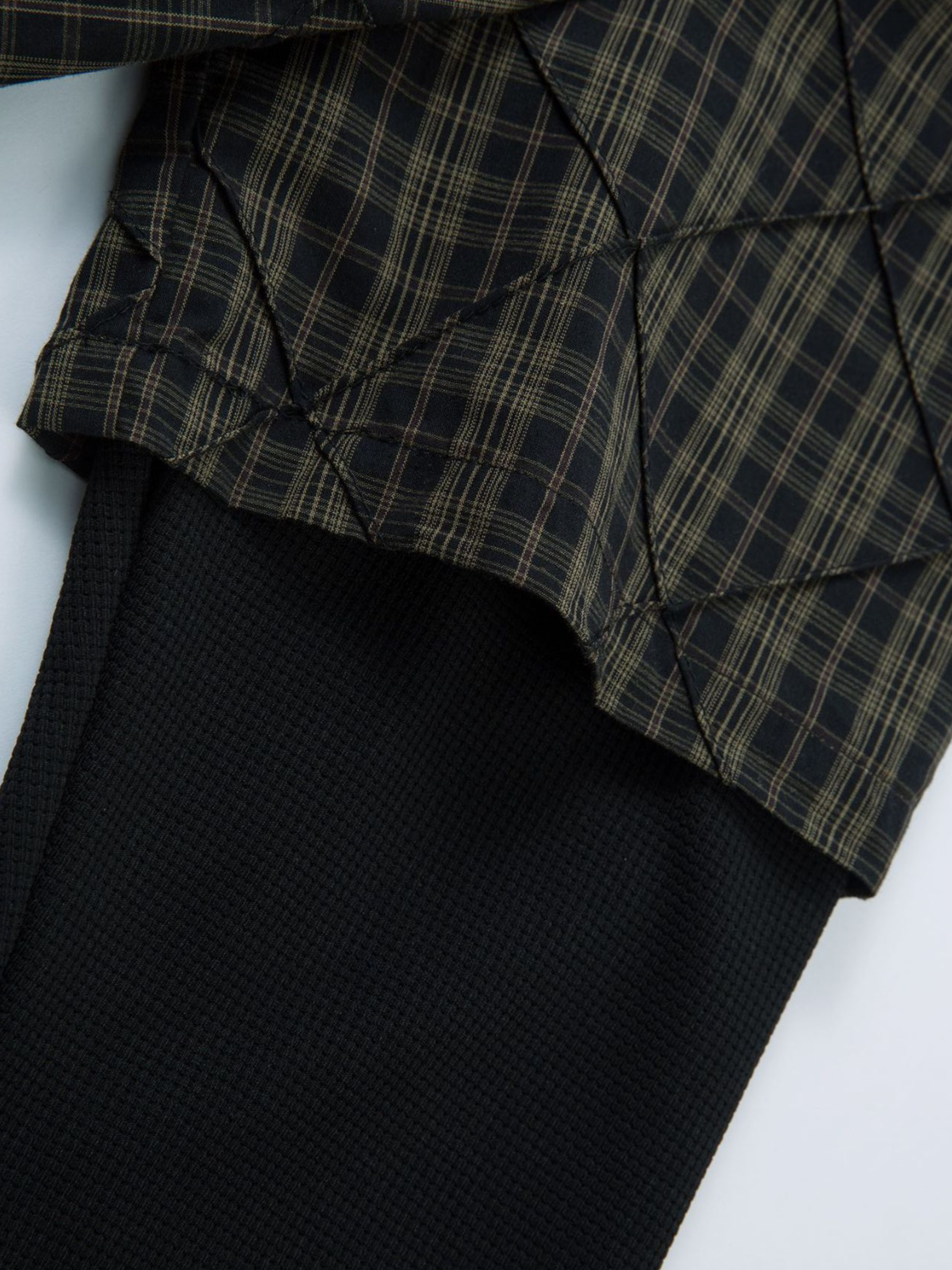 WaterPod - Men's Layered Plaid Relaxed Shirt