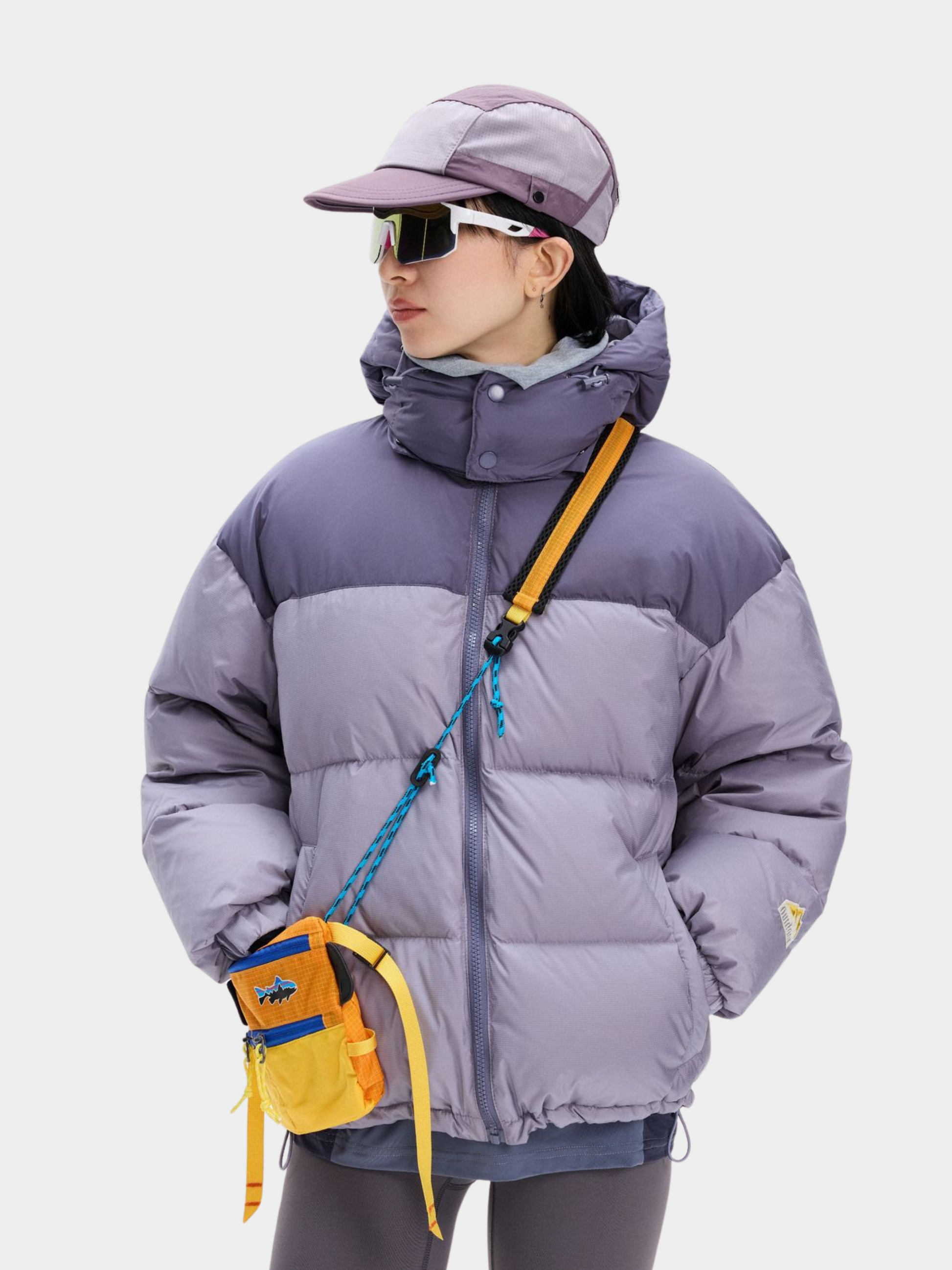 BluffPeak - Unisex Detachable Hood Water-Repellent Duck Down Jacket GONGGAR SPORTS