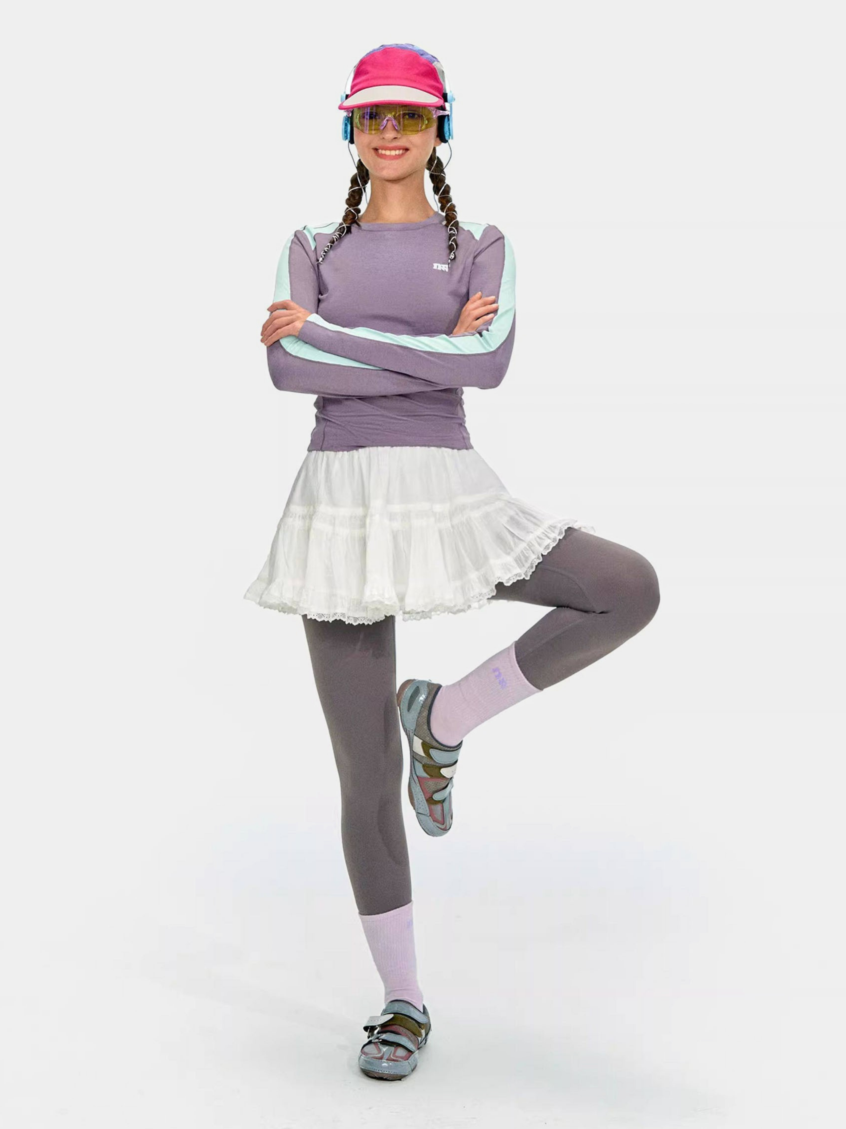 Moonfire - Moisture-Wicking Colorblock Fitted Base Layer Top