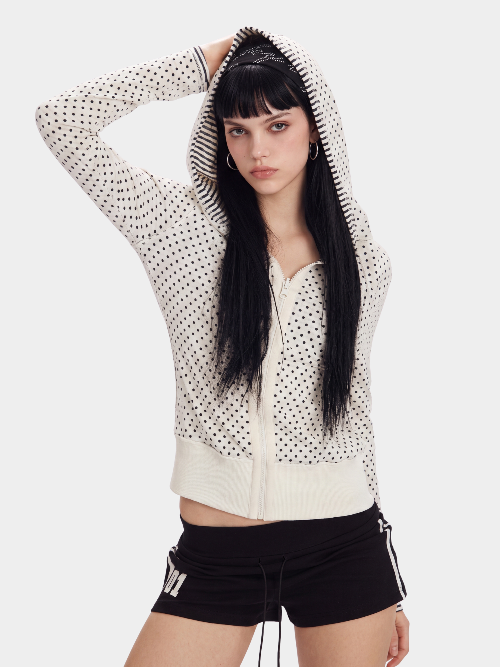 FlipStripe - Women's Reversible Stripe & Spot Print Jacket