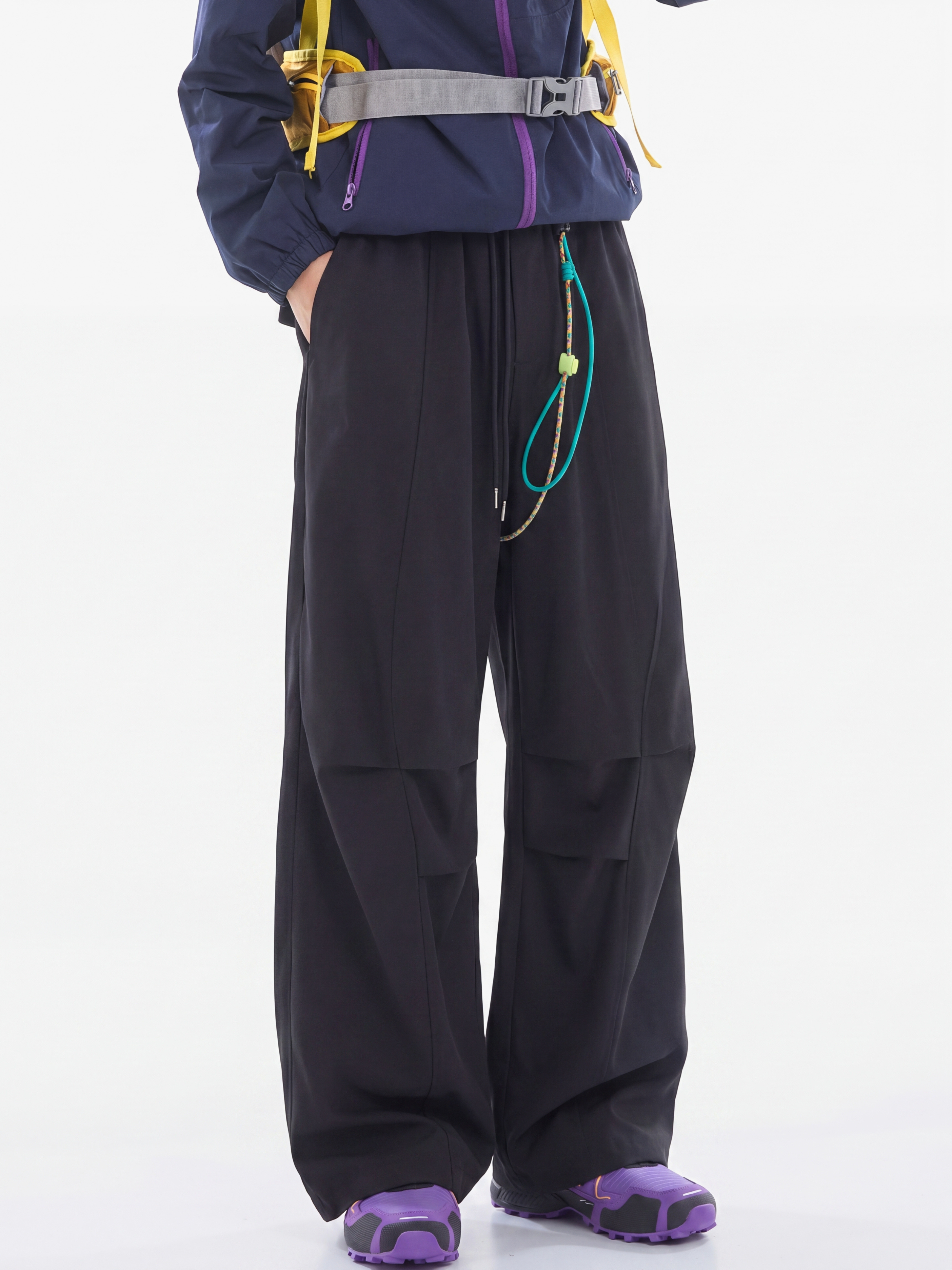 FoxPeak - Unisex Lightweight Pleated Paratrooper Pants