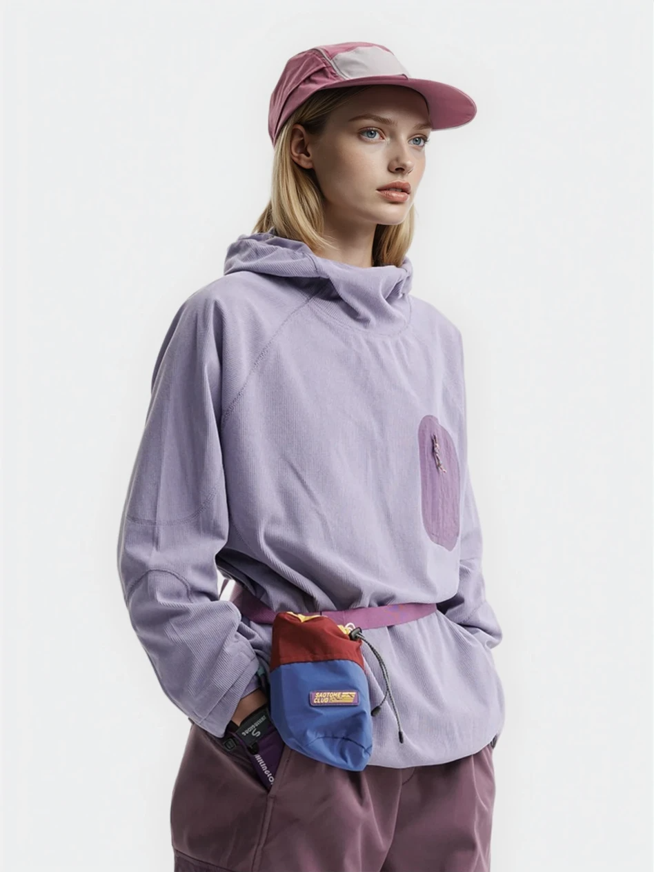 Crag - Unisex Moisture-Wicking High Neck Hoodie Base Layer