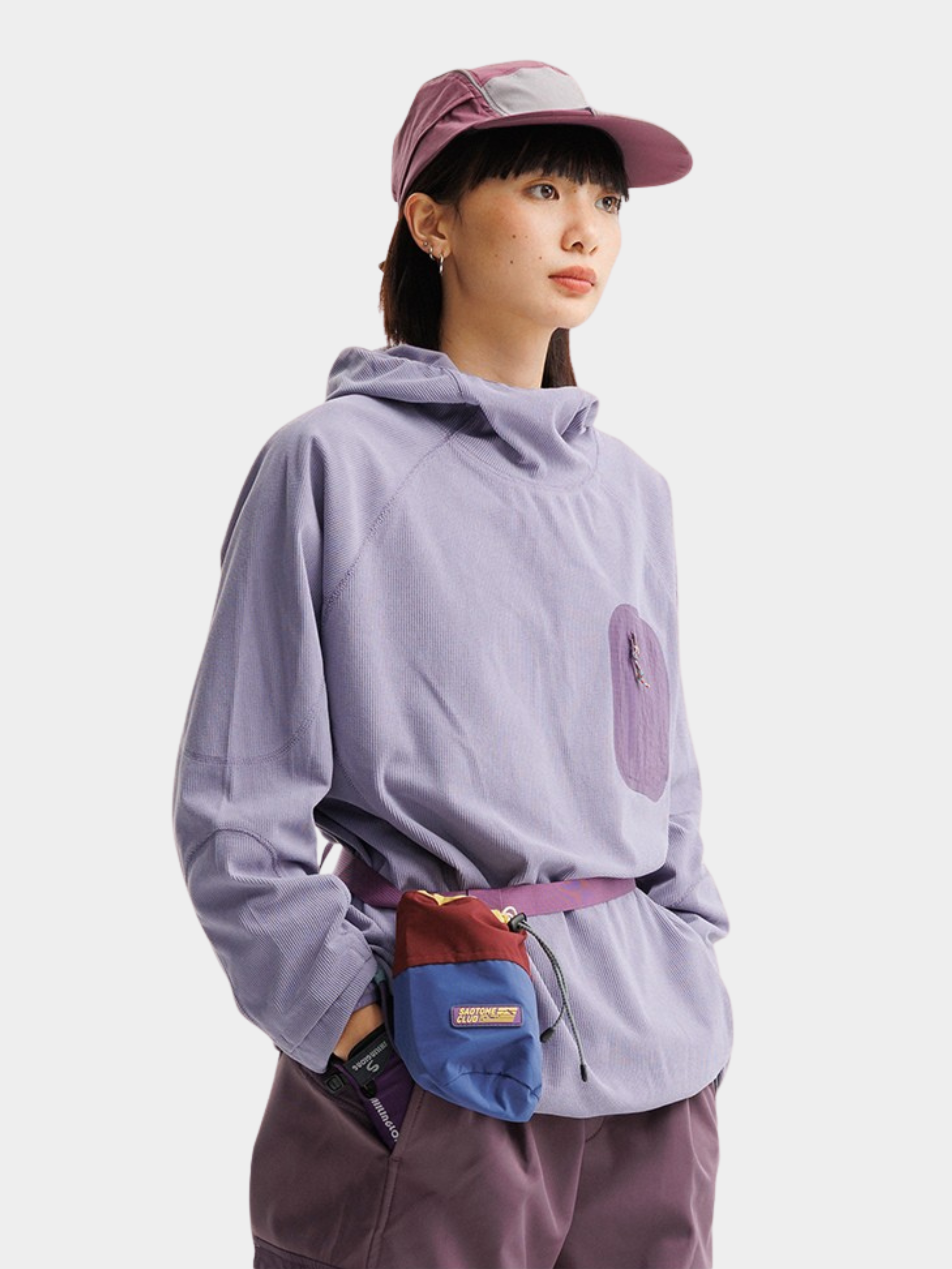Crag - Unisex Moisture-Wicking High Neck Hoodie Base Layer