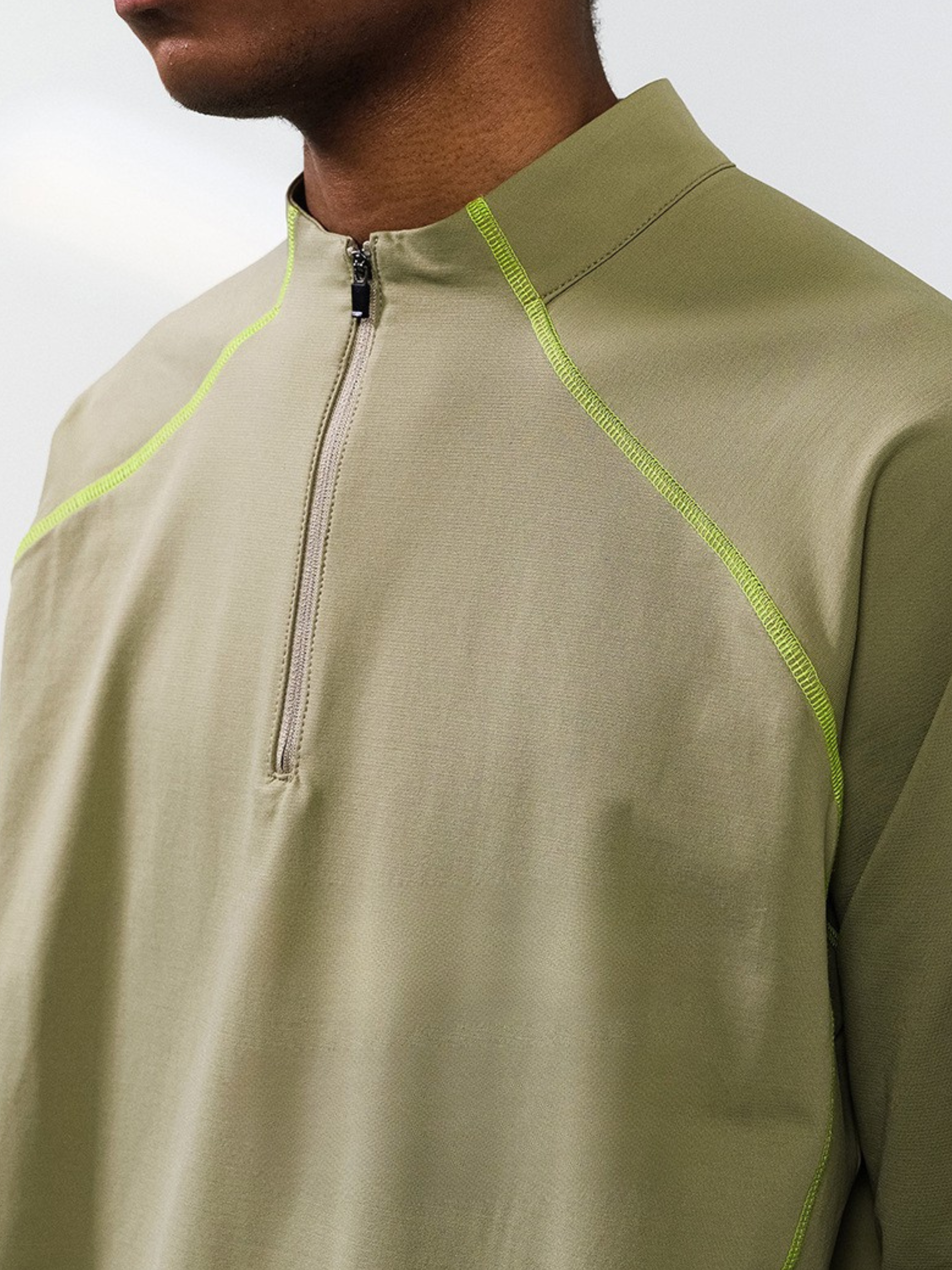 HeatCoat - Men's Windproof High-Neck Half-Zip Base Layer