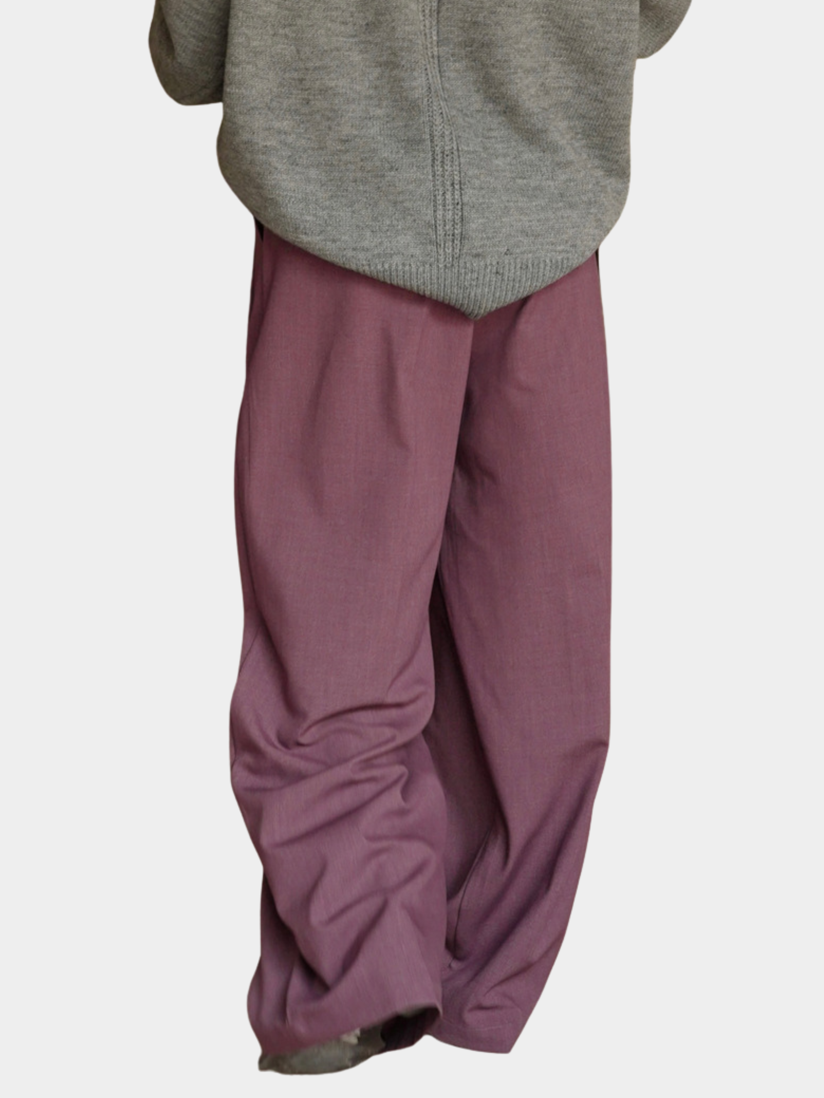 Aqua - Women's High-Waist Wide-Leg Tailored Trousers