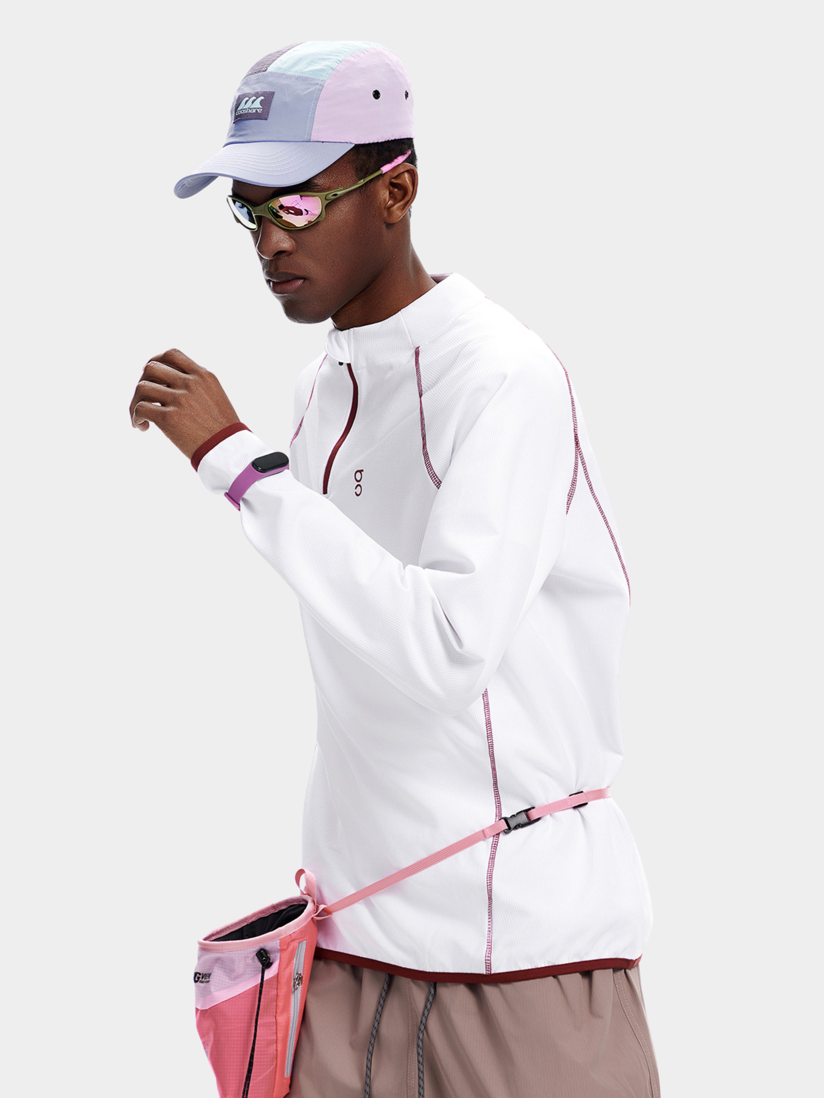 Forestway - Men's Quick-Dry Deconstructed Stitch Half-Zip Sweatshirt