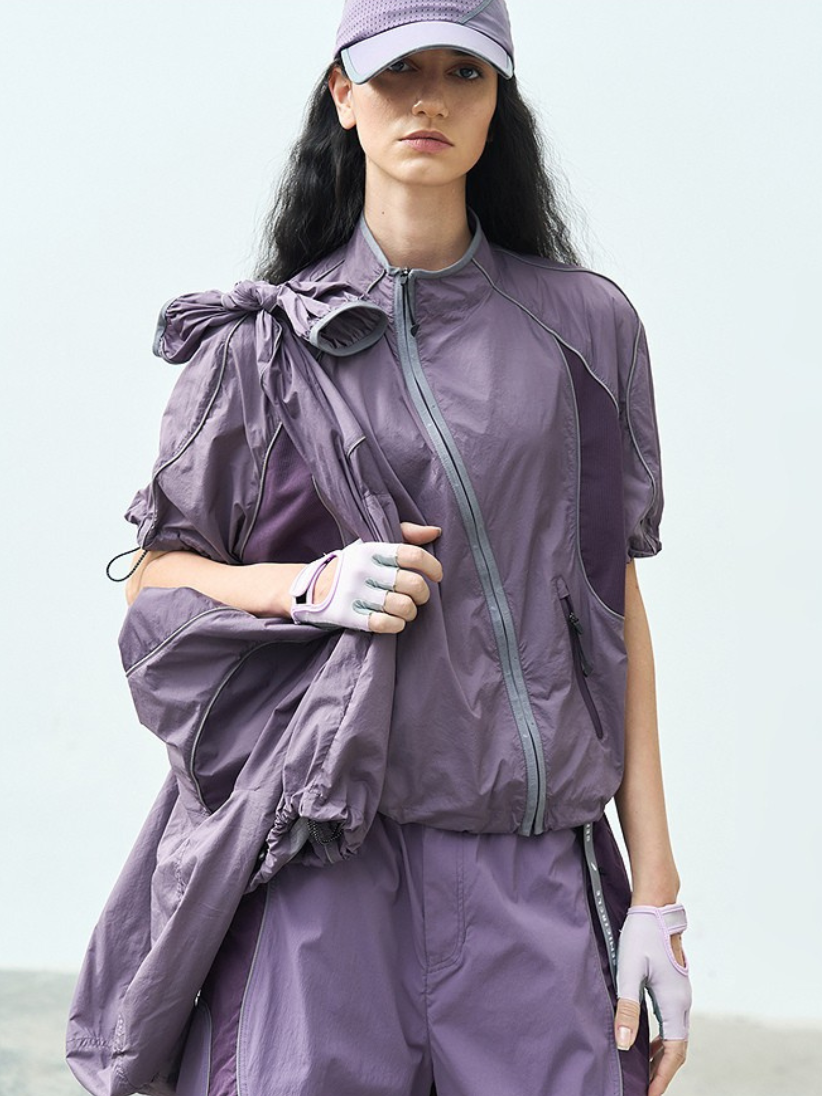 Cavecrack - Women's Mesh-Panel Breathable Short-Sleeve Cardigan