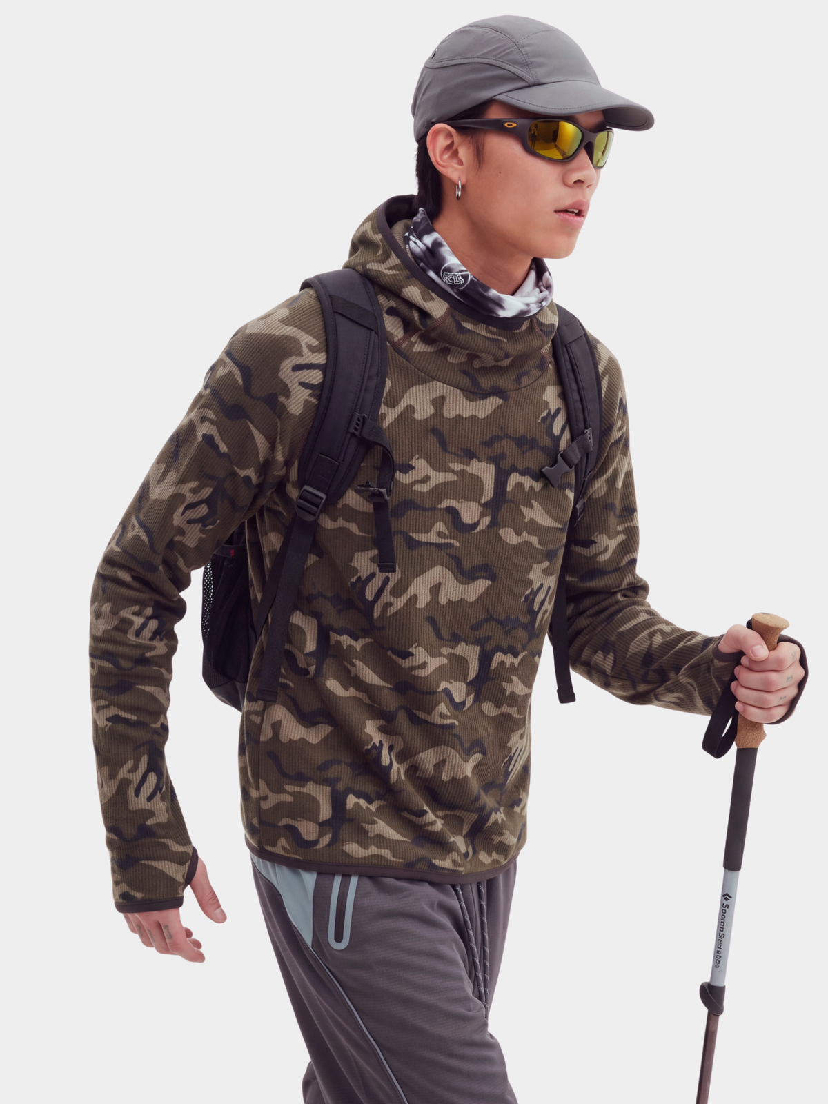 CamoMist - Windproof Warm Waffle Hooded Sweatshirt