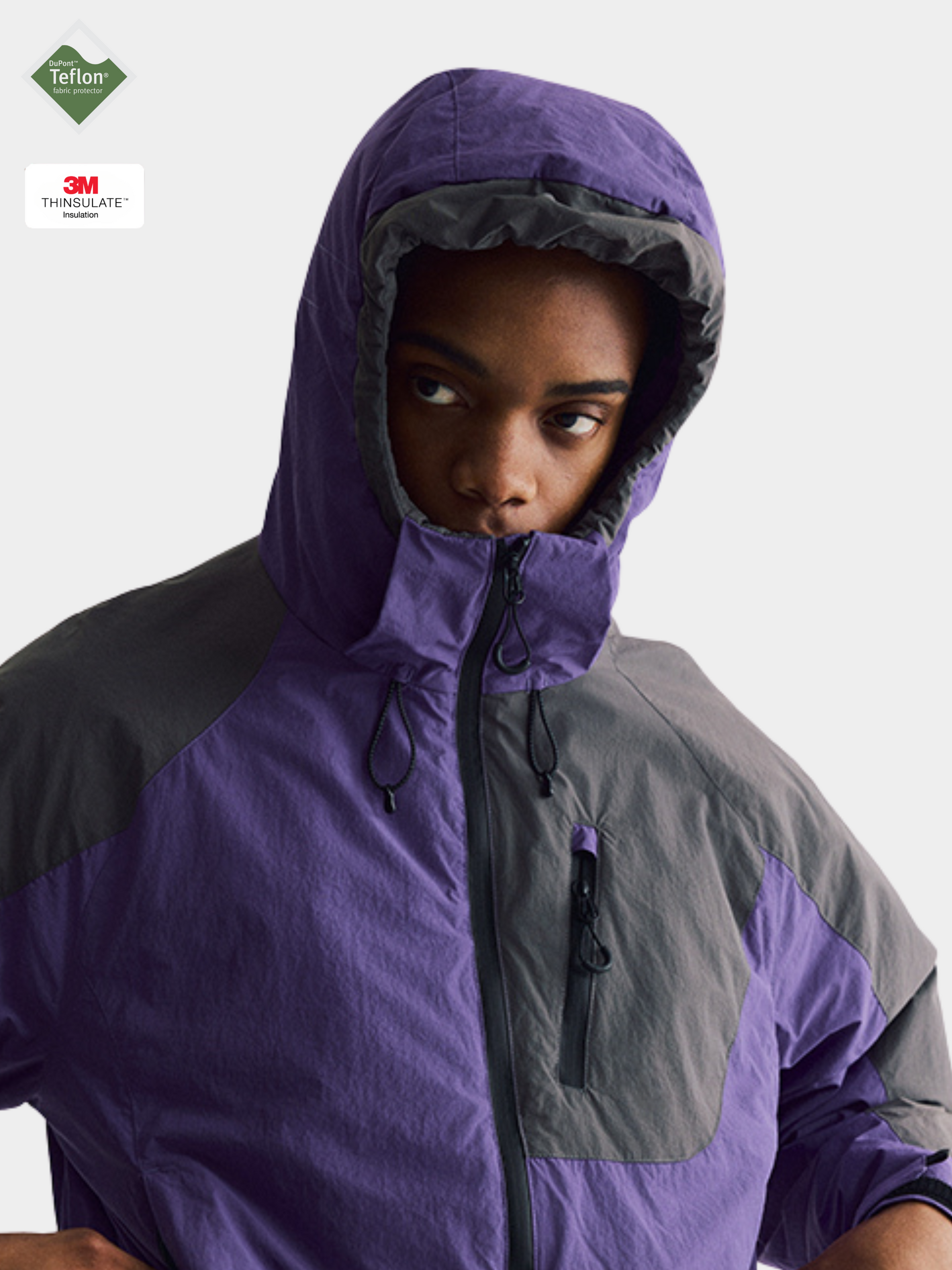 AshLife - Unisex Teflon Waterproof Windproof Insulated Jacket GONGGAR SPORTS