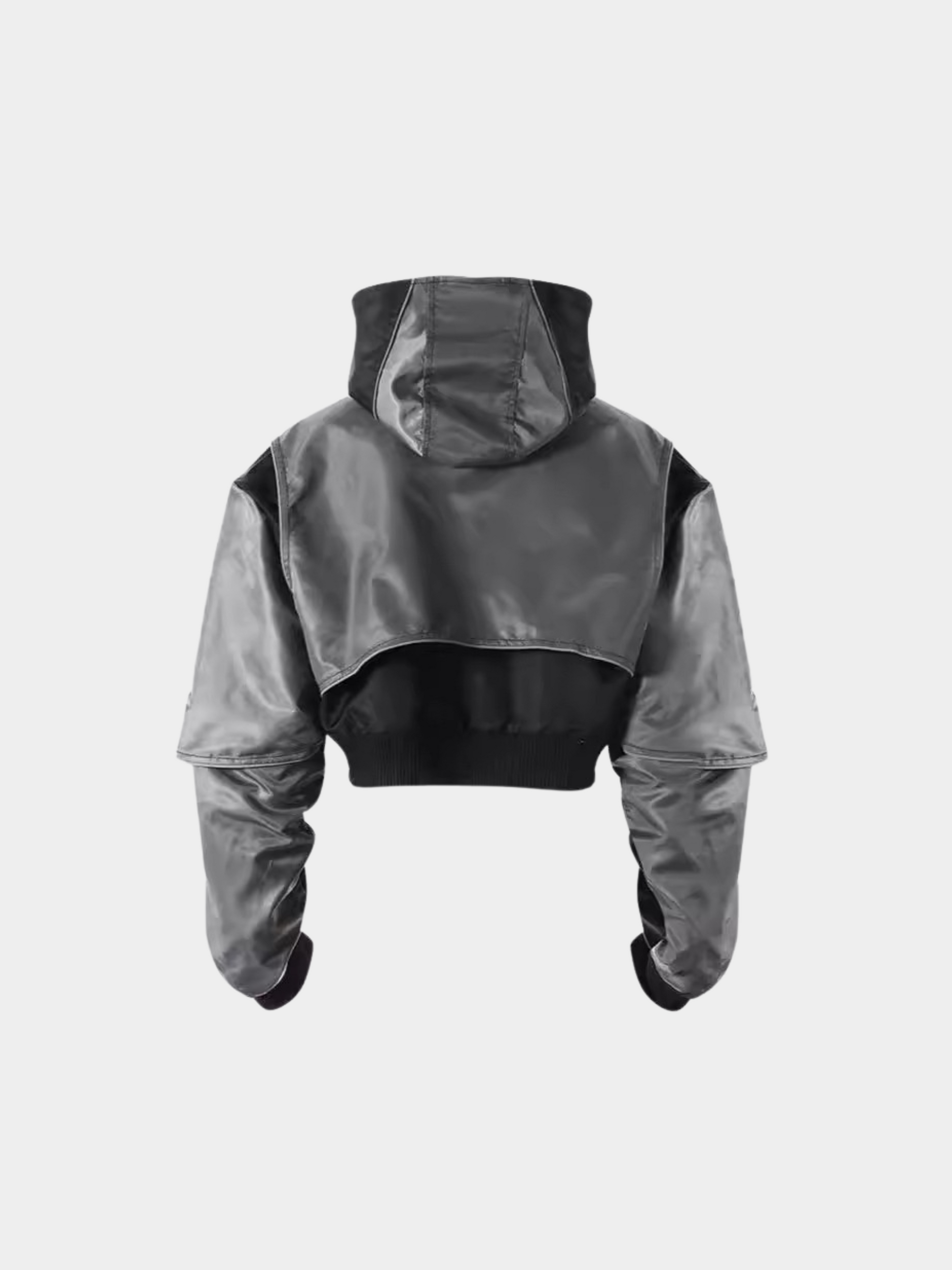 OwlDash - Women's Colorblock Cropped Drawstring Shell Jacket GONGGAR SPORTS