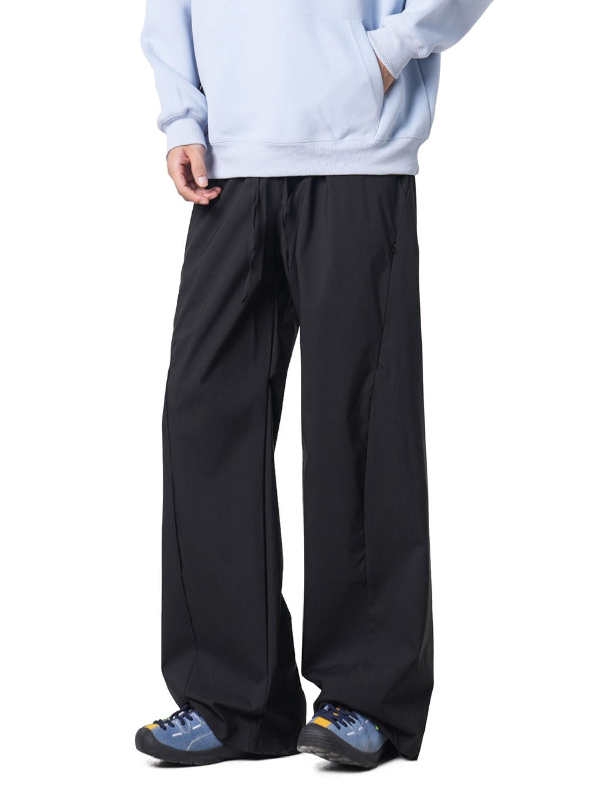 Gusttrek - Geometric Seam Relaxed Straight-Leg Pants