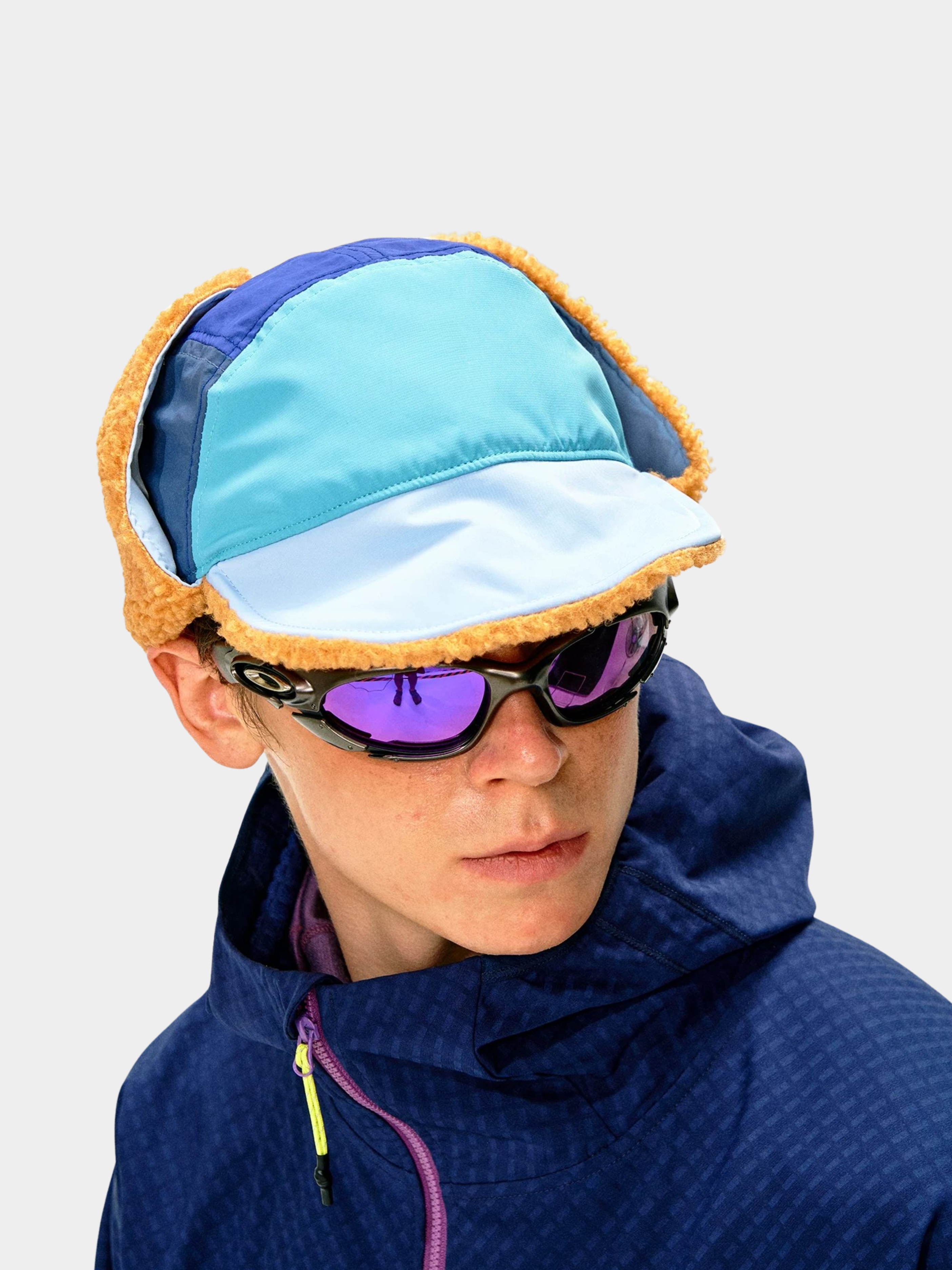 Moonlark - Colorblock Extra Warmth Sherpa-Lined Earflap Hat