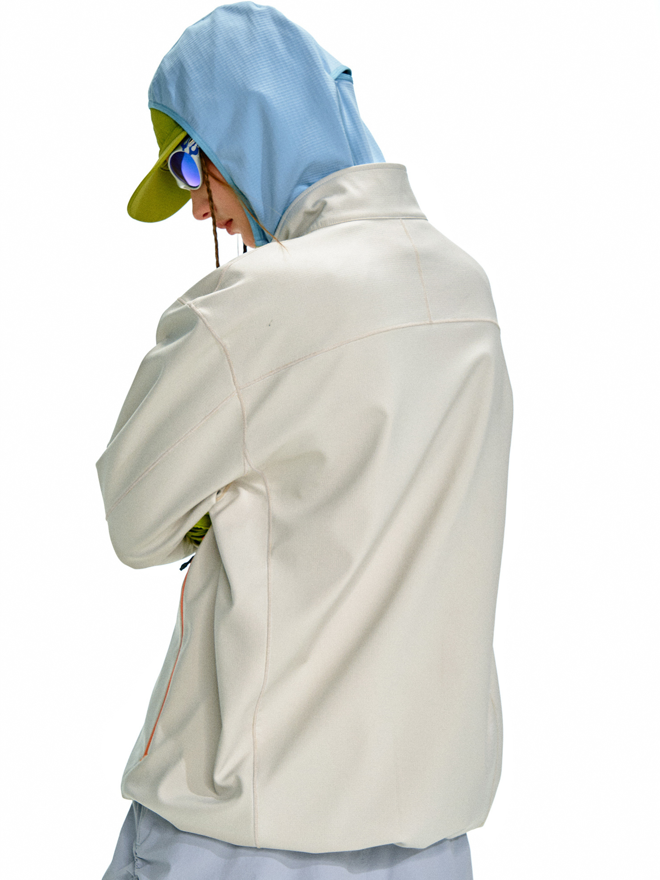 Driftcore - Unisex Colorblock Zip-Up Stand Collar Jacket
