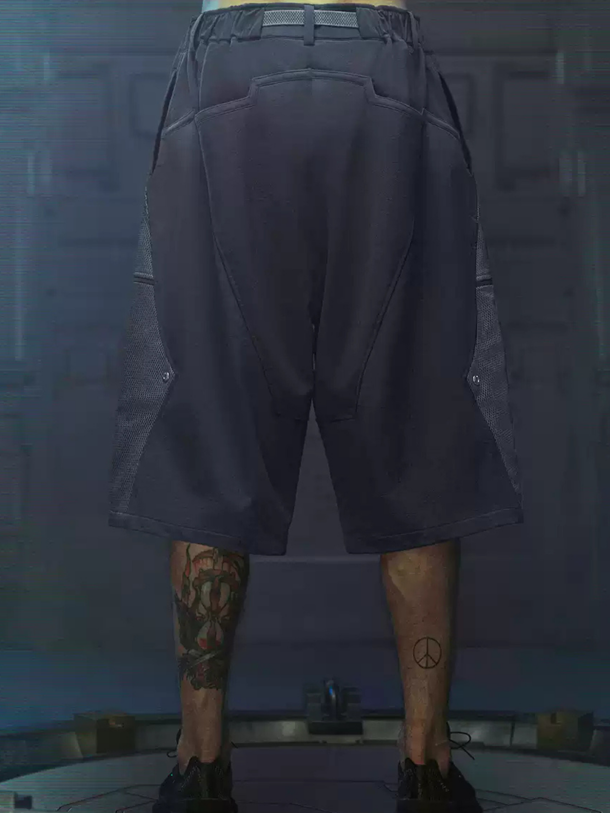 BlazeFlask - Men's Cyberpunk Loose Shorts GONGGAR SPORTS