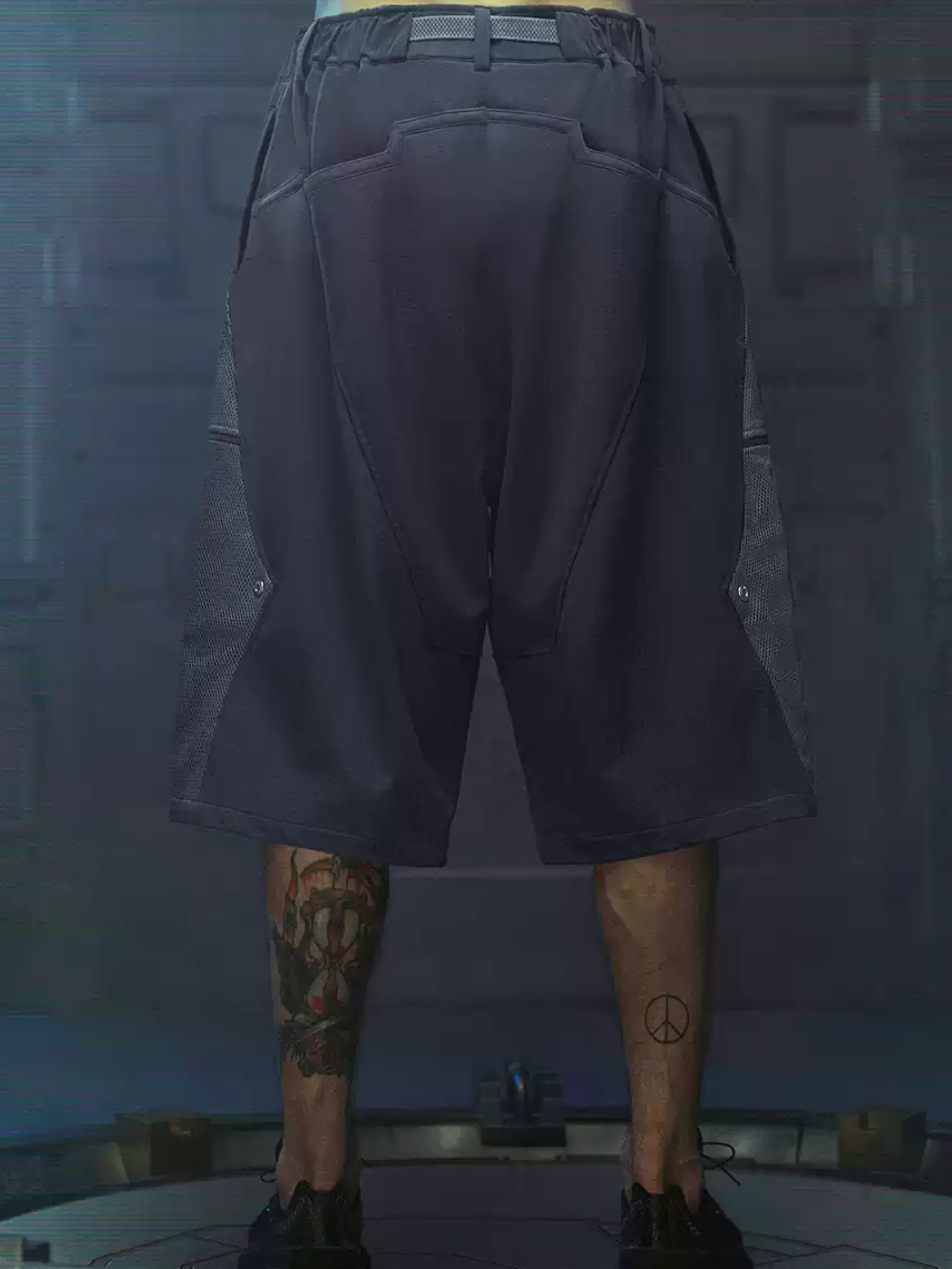 BlazeFlask - Men's Cyberpunk Loose Shorts GONGGAR SPORTS