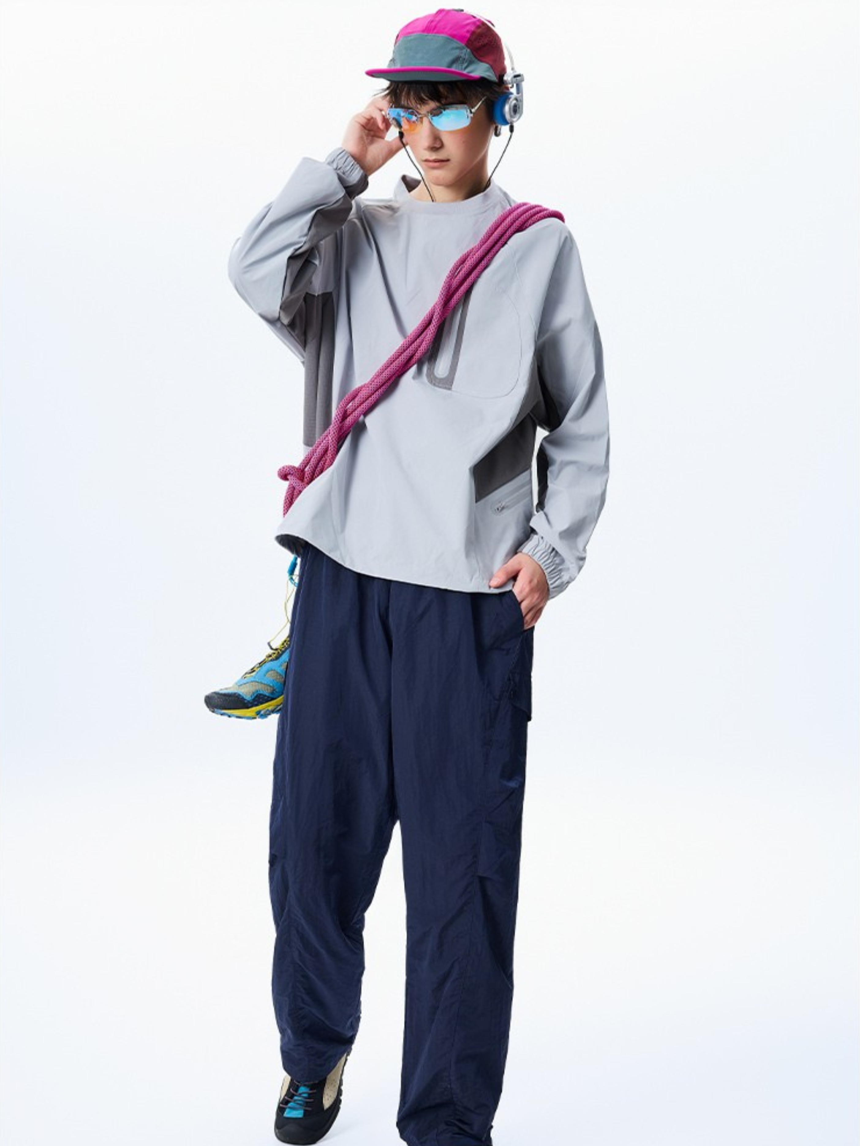 Mistral - Water-Repellent Reflective Zipper Long-Sleeve T-Shirt