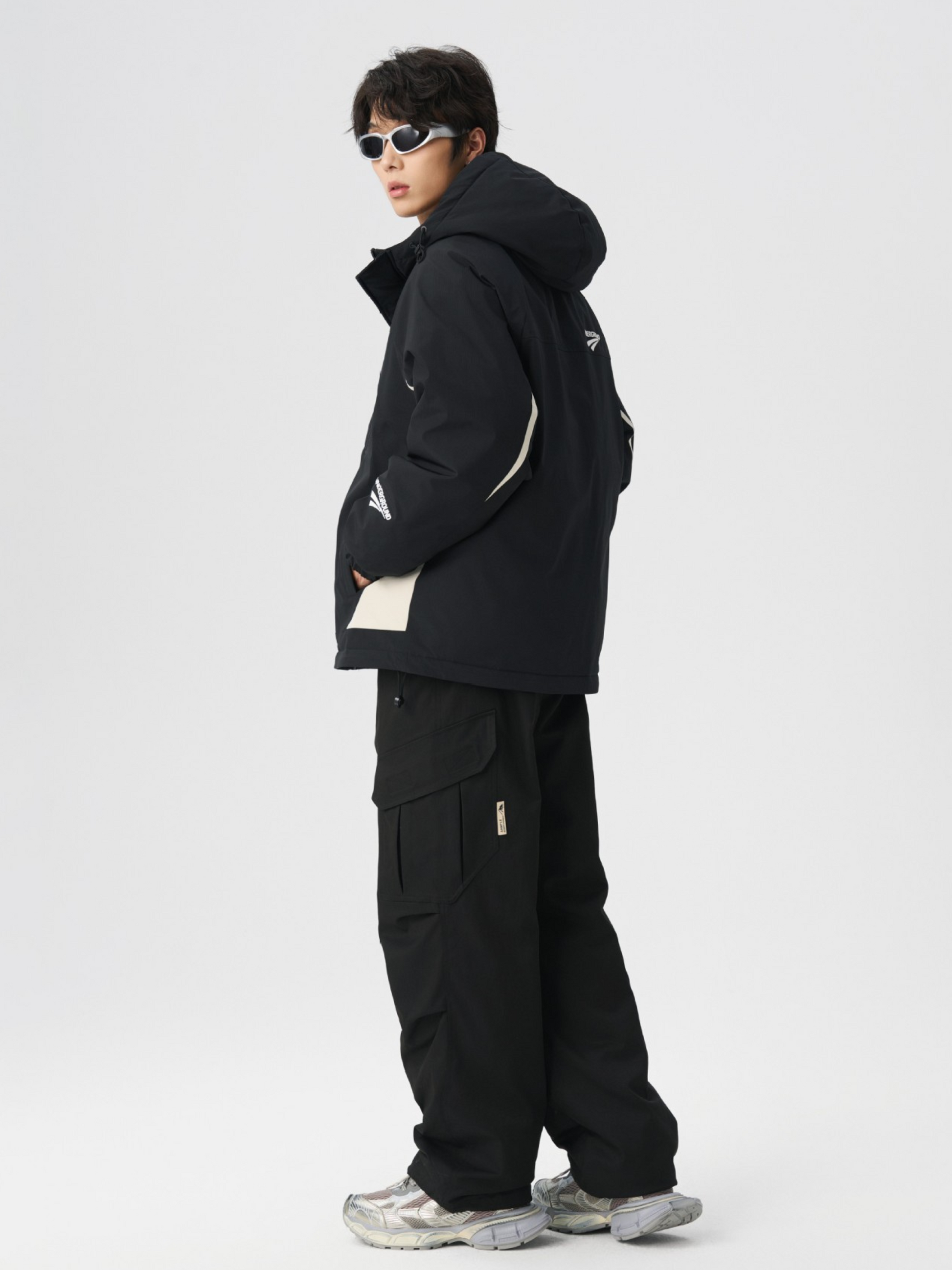 BluffPort - Unisex 90% White Duck Down Oversized Hooded Down Jacket GONGGAR SPORTS