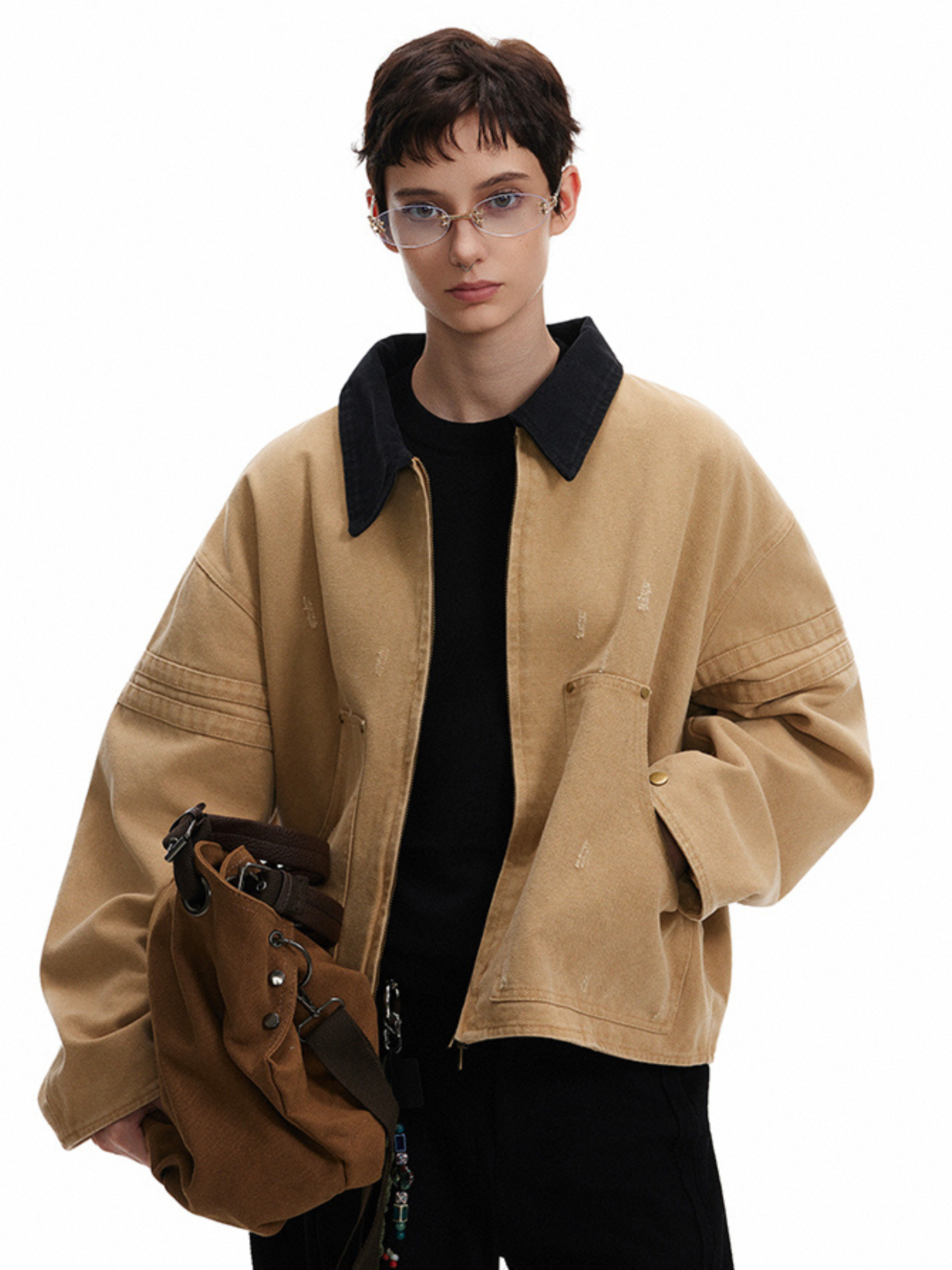 CougarDash - Unisex Washed Barn-Style Utility Jacket