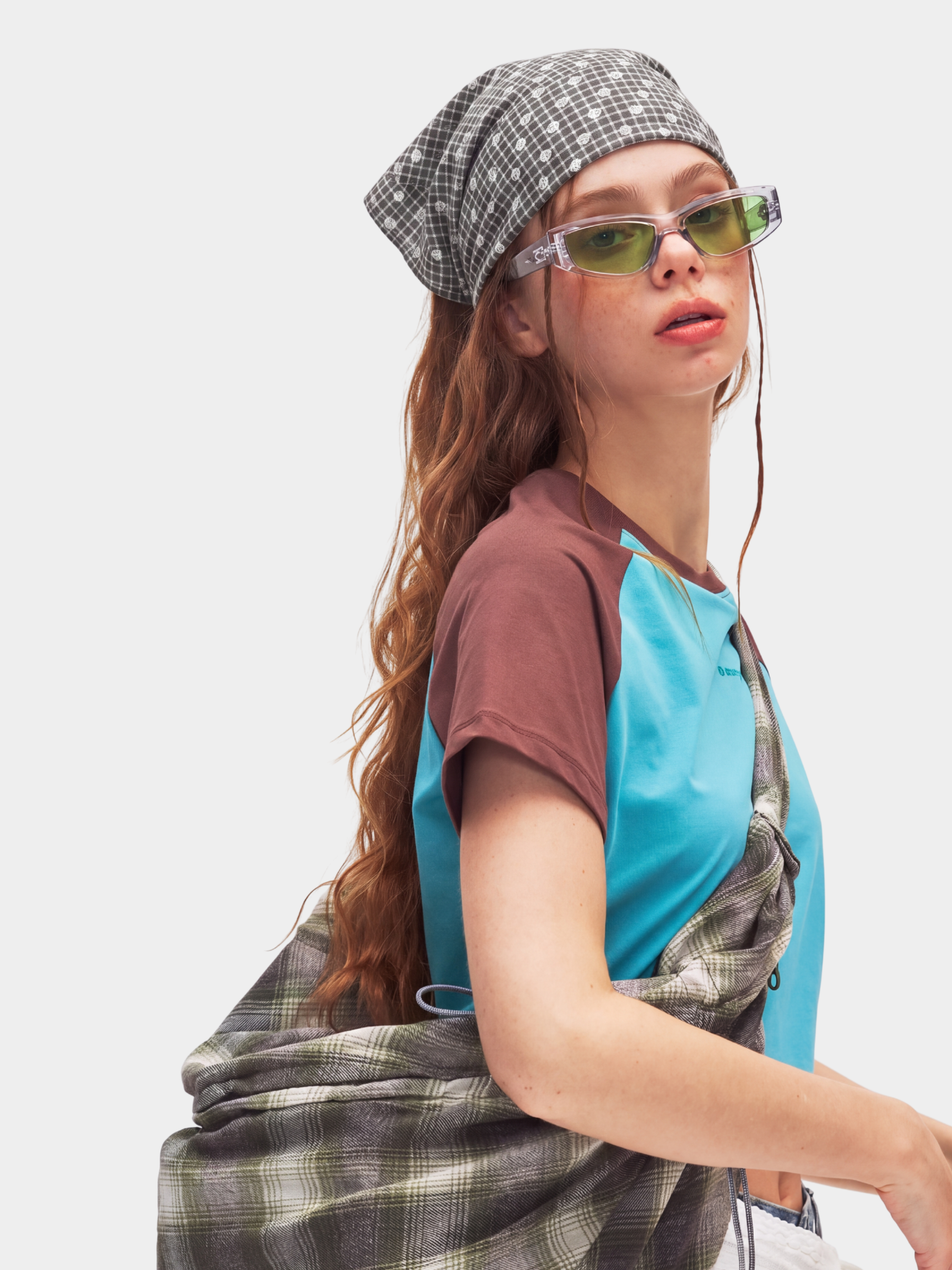 CordStill - Plaid Polka Dot Bandana Hat