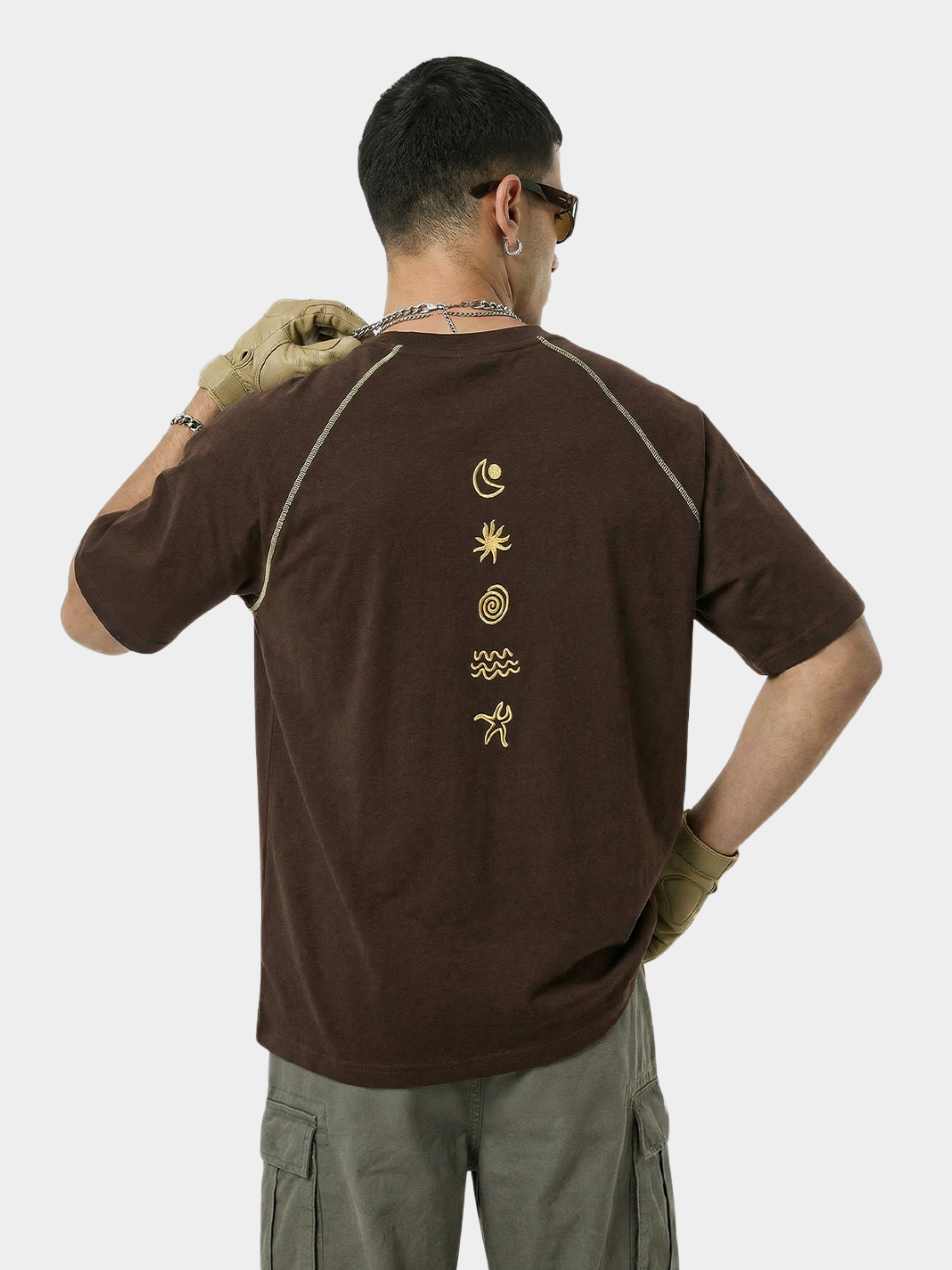 WildDash - Lightweight & Moisture-Absorbing Contrast Stitch Cotton T-Shirt