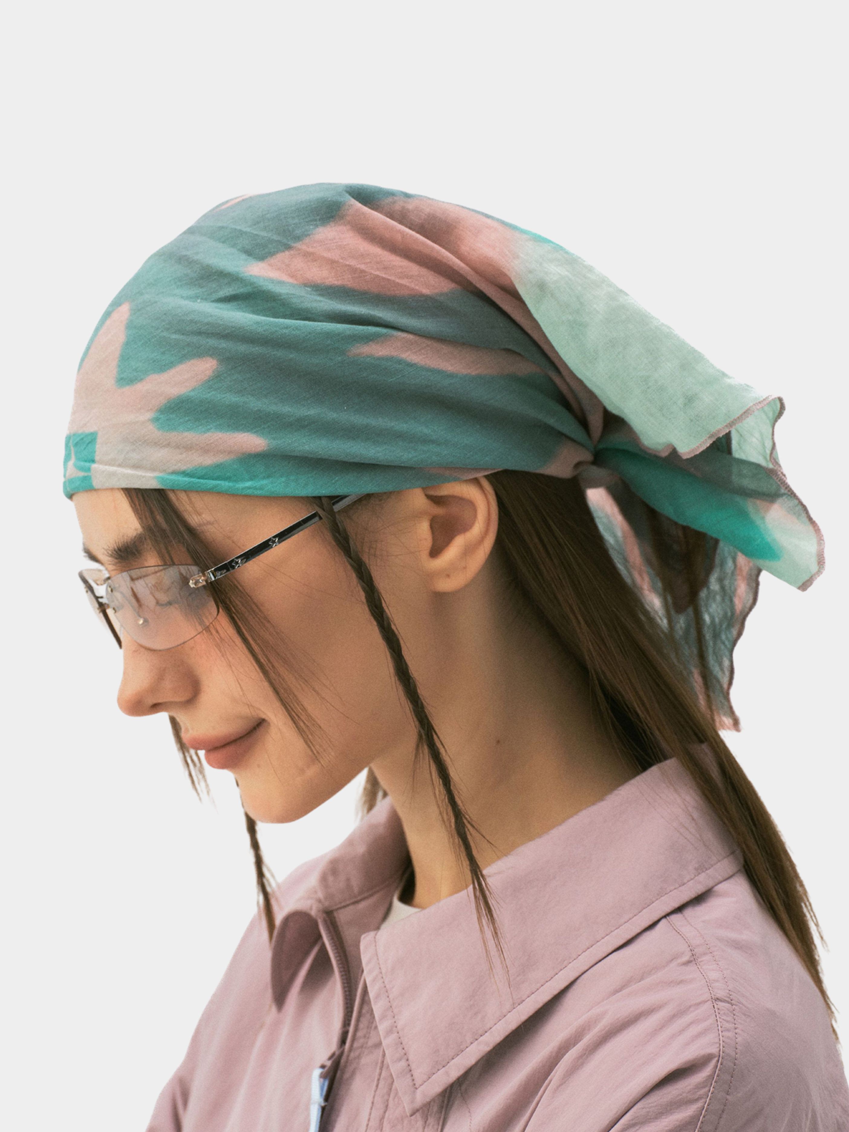 Ravencrest - Ramie-Cotton Abrasion-Resistant Patterned Headscarf