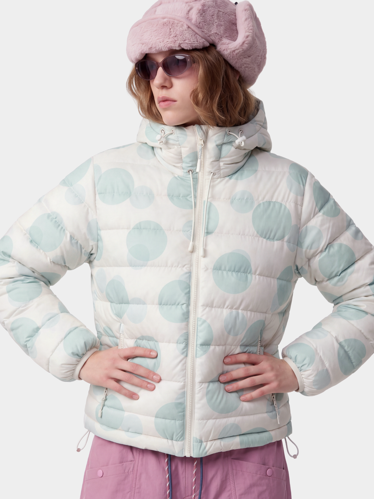 DotMist - Women's Lightweight Water-Repellent 90% White Duck Down Jacket